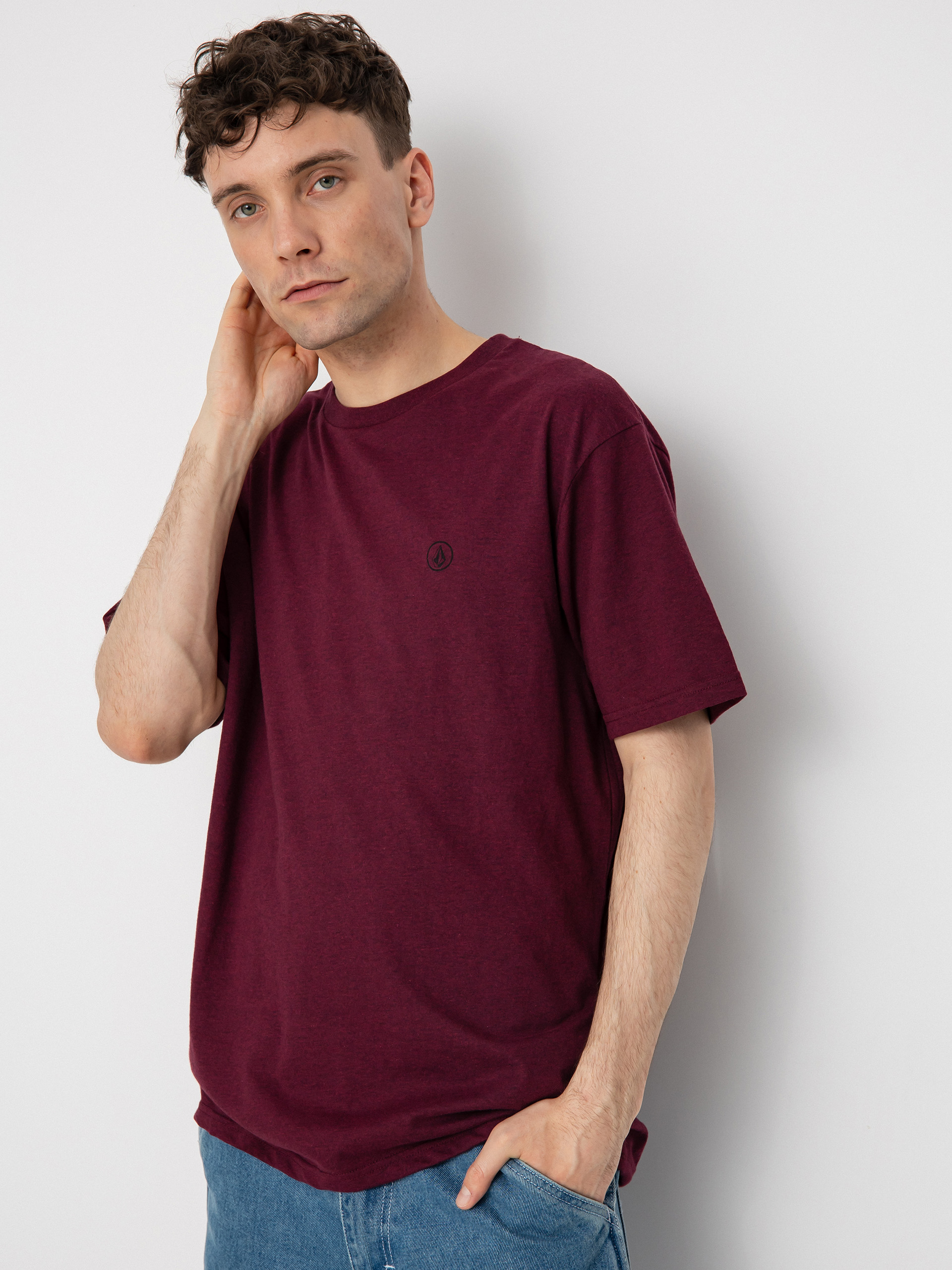Volcom Circle Blanks Hth T-shirt (plum)