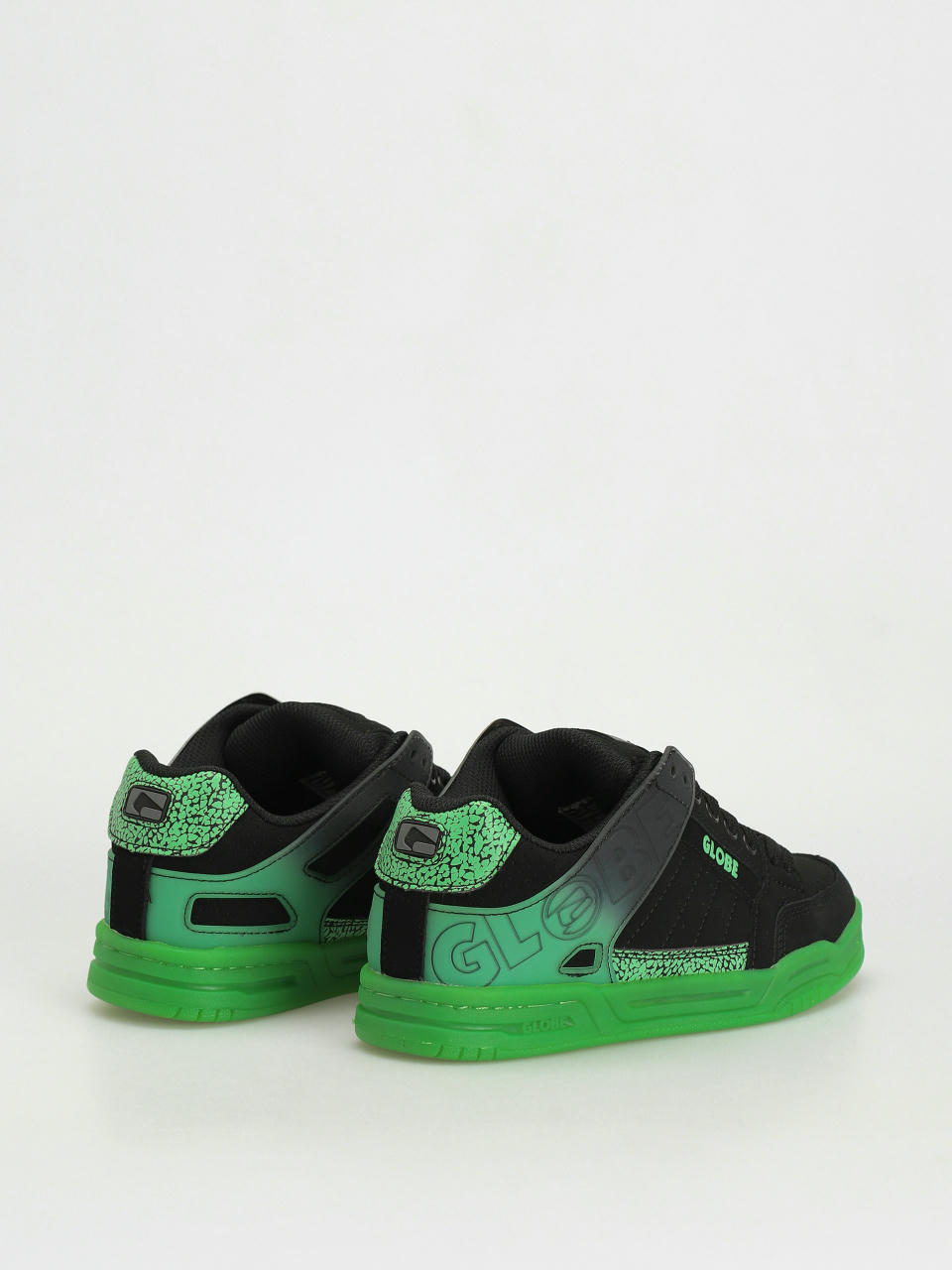 Globe Tilt Black & Stipple Green Skate Shoes