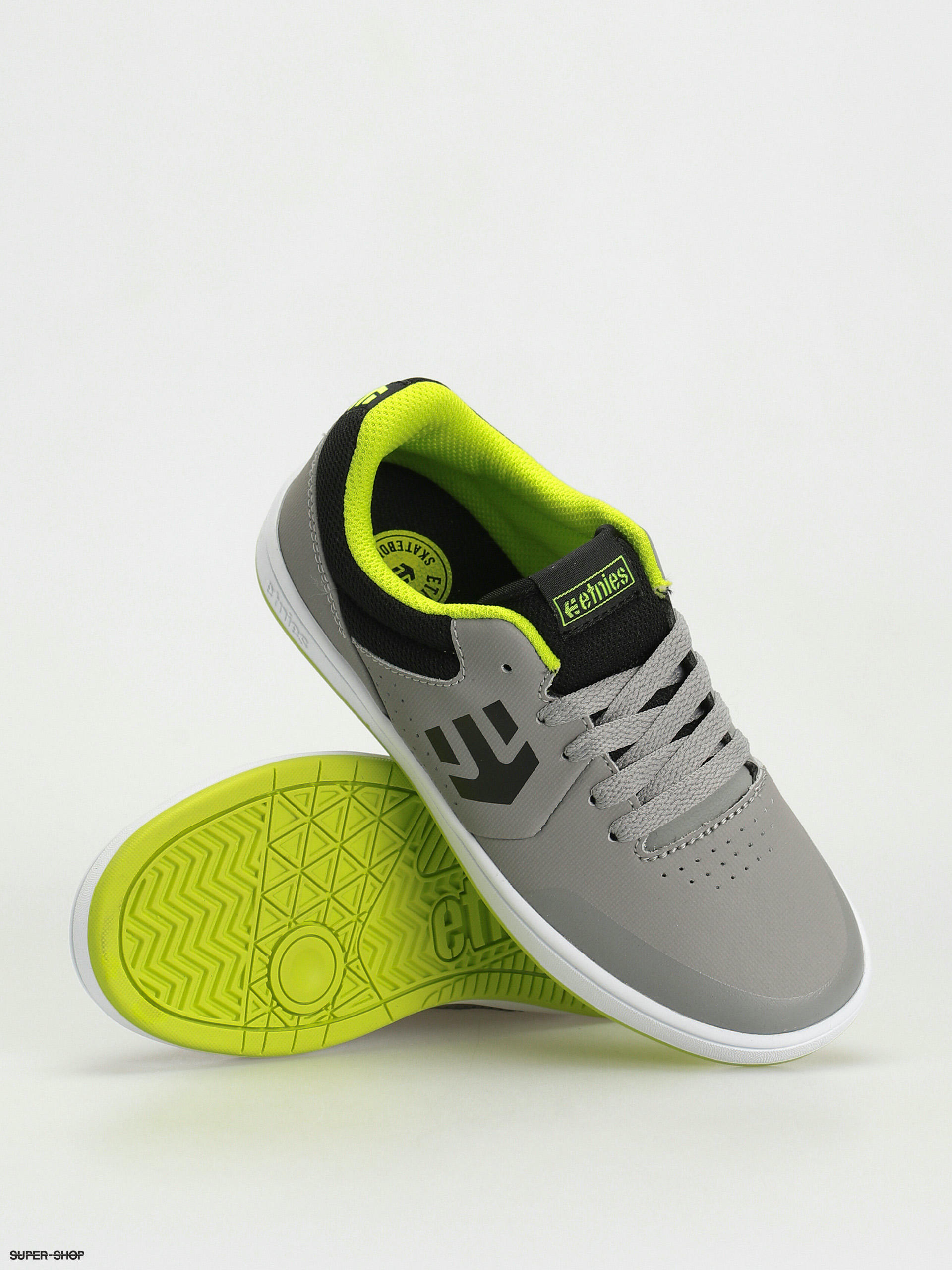 Etnies Kids Marana JR Shoes (grey/lime/white)