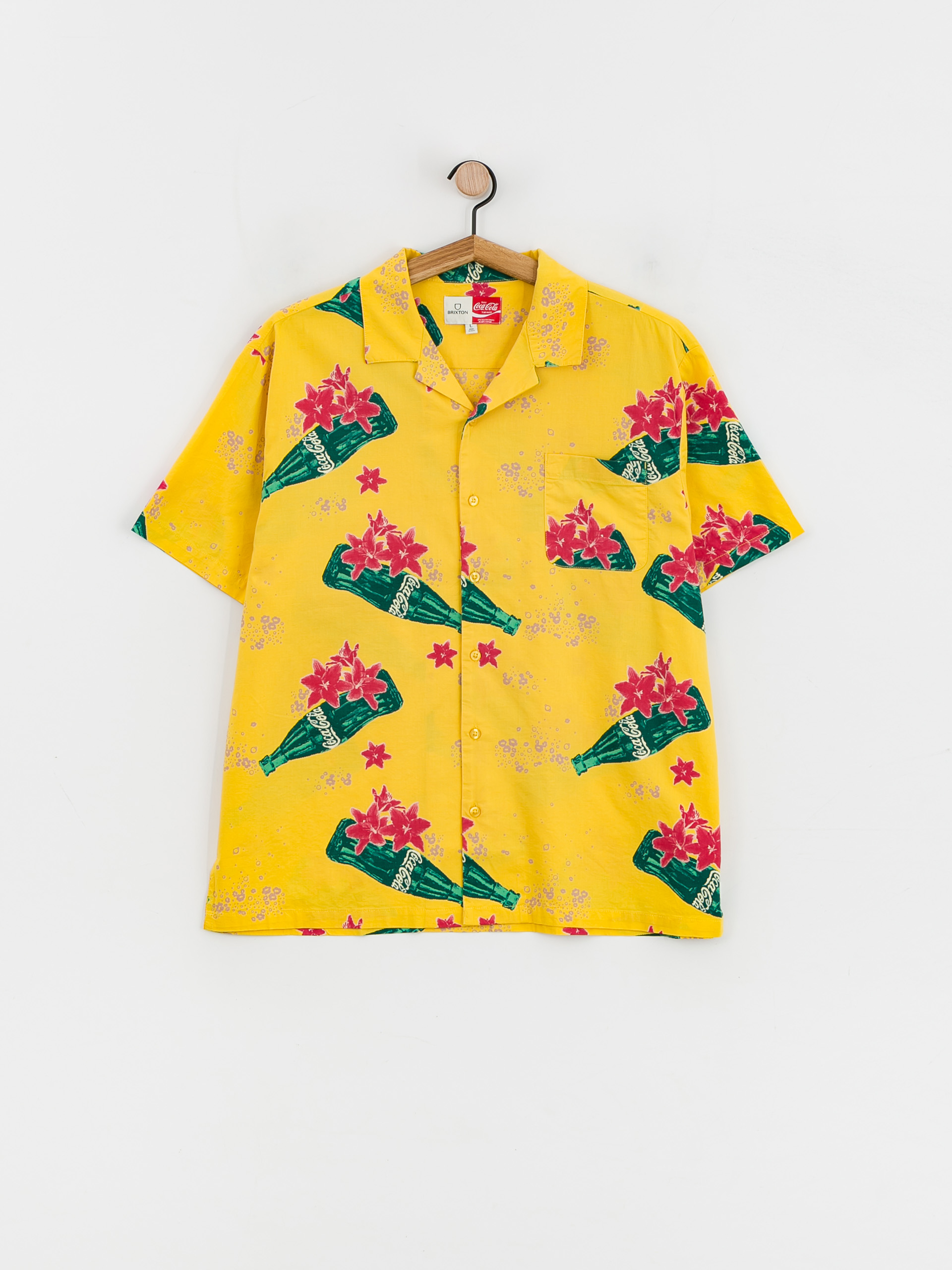 Brixton Coca-Cola Bunker Shirt (yellow)