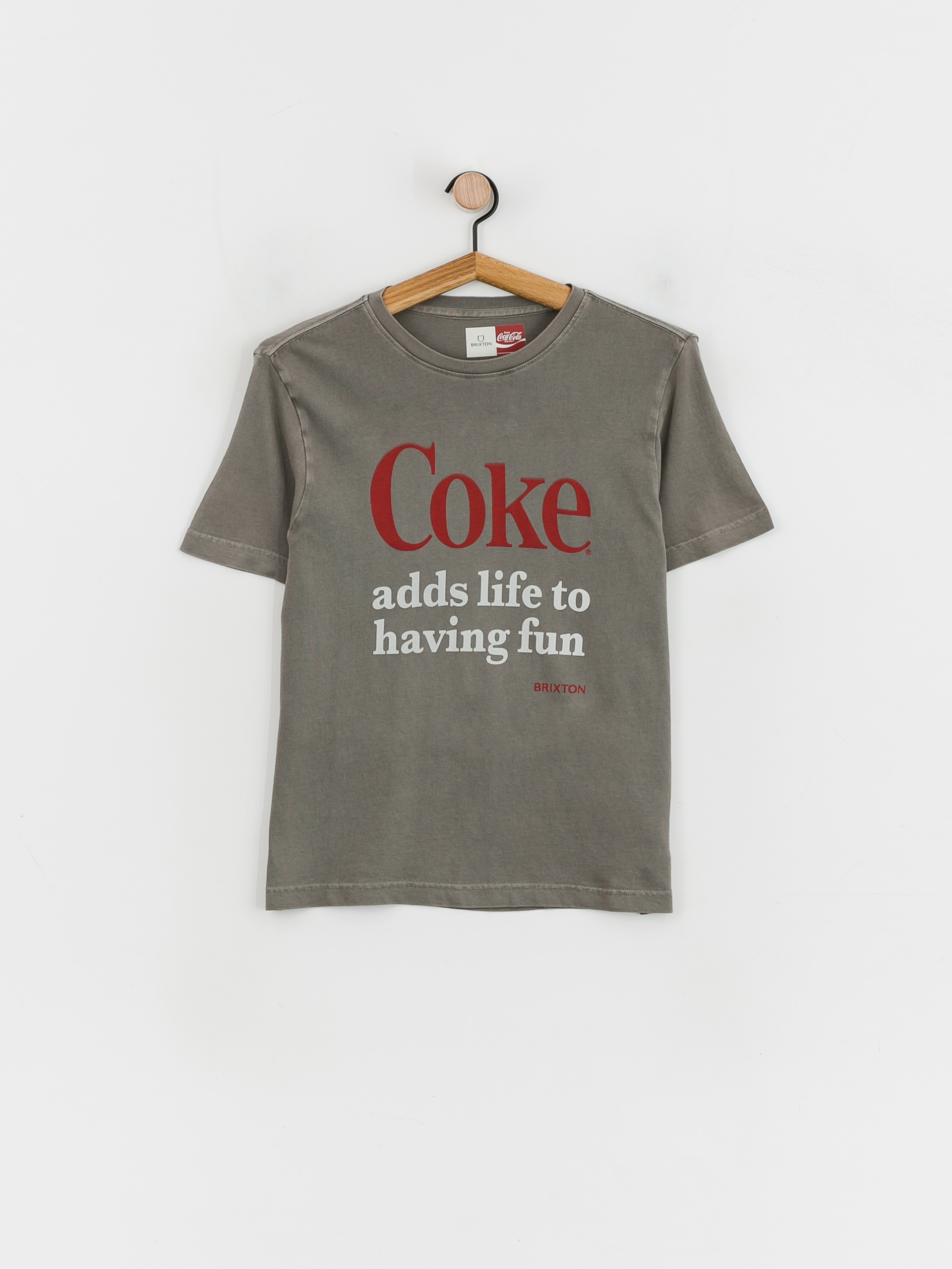 Brixton Coca-Cola Having Fun Vintage T-shirt Wmn (washedblack)