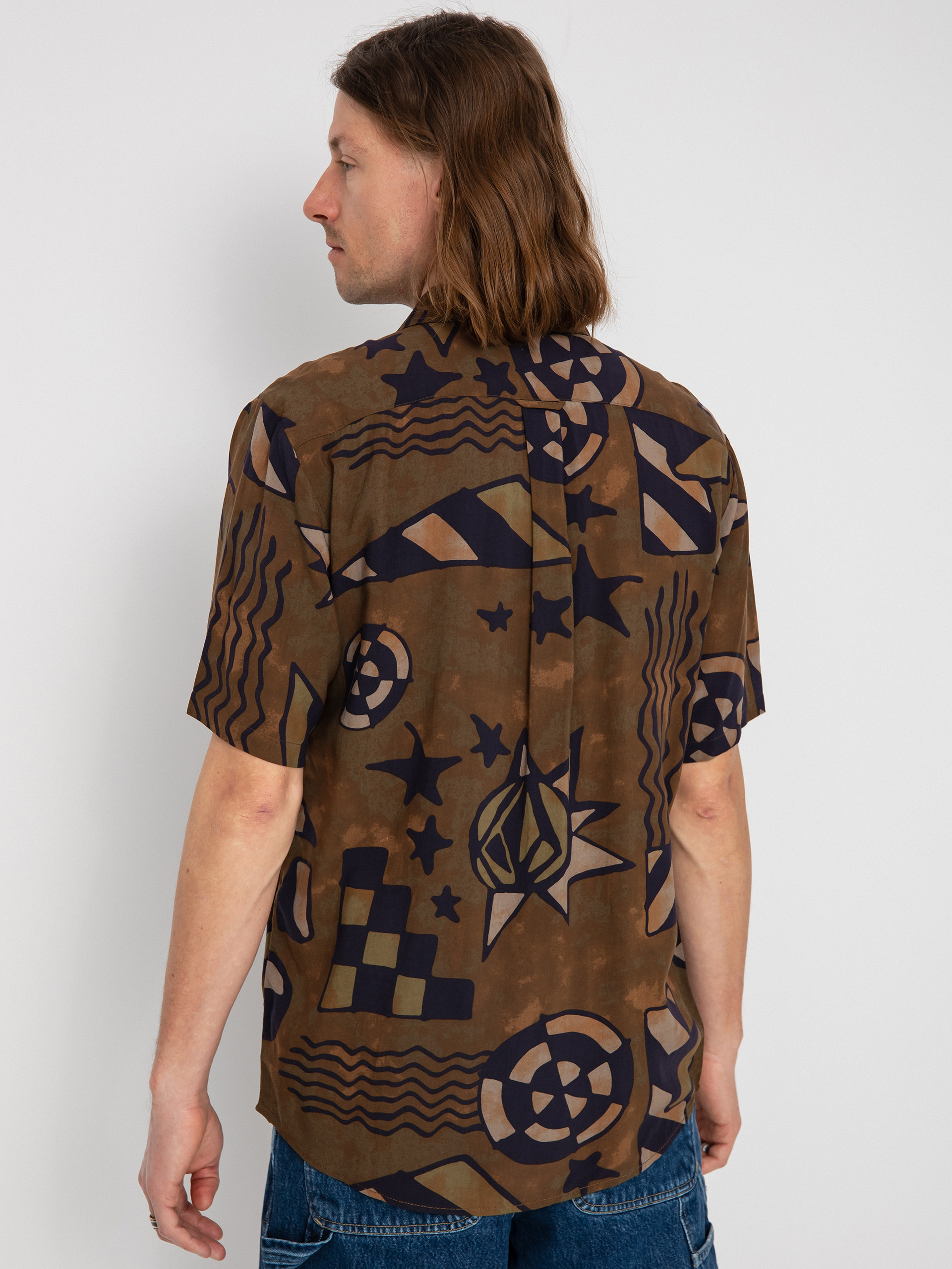 Volcom Hand Geo Hemd (service green)