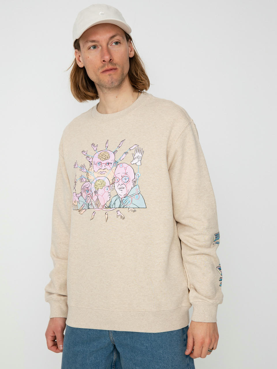 Volcom Fa Ed Merlin Murray Sweatshirt (whitecap grey)