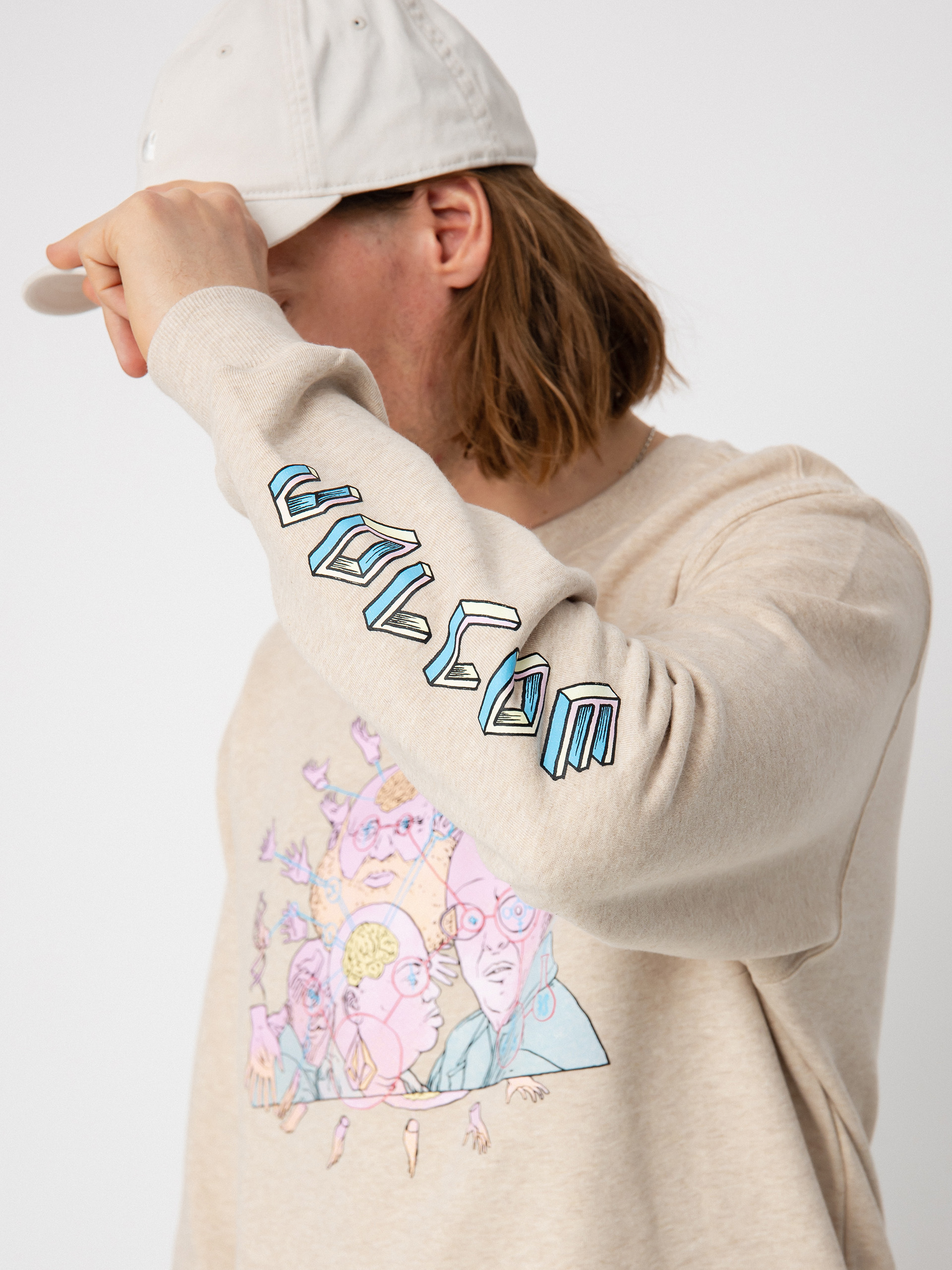 Volcom Fa Ed Merlin Murray Sweatshirt (whitecap grey)