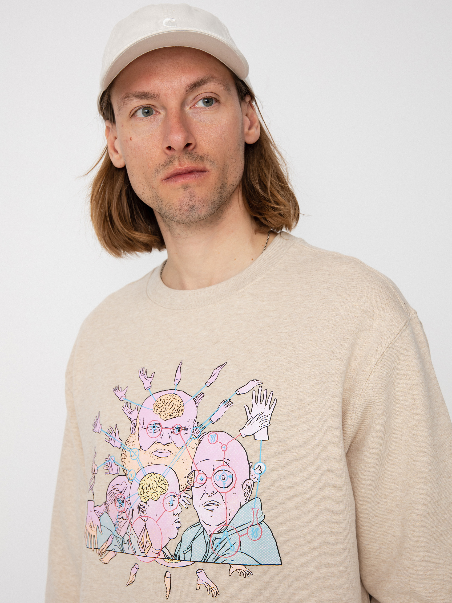 Volcom Fa Ed Merlin Murray Sweatshirt (whitecap grey)