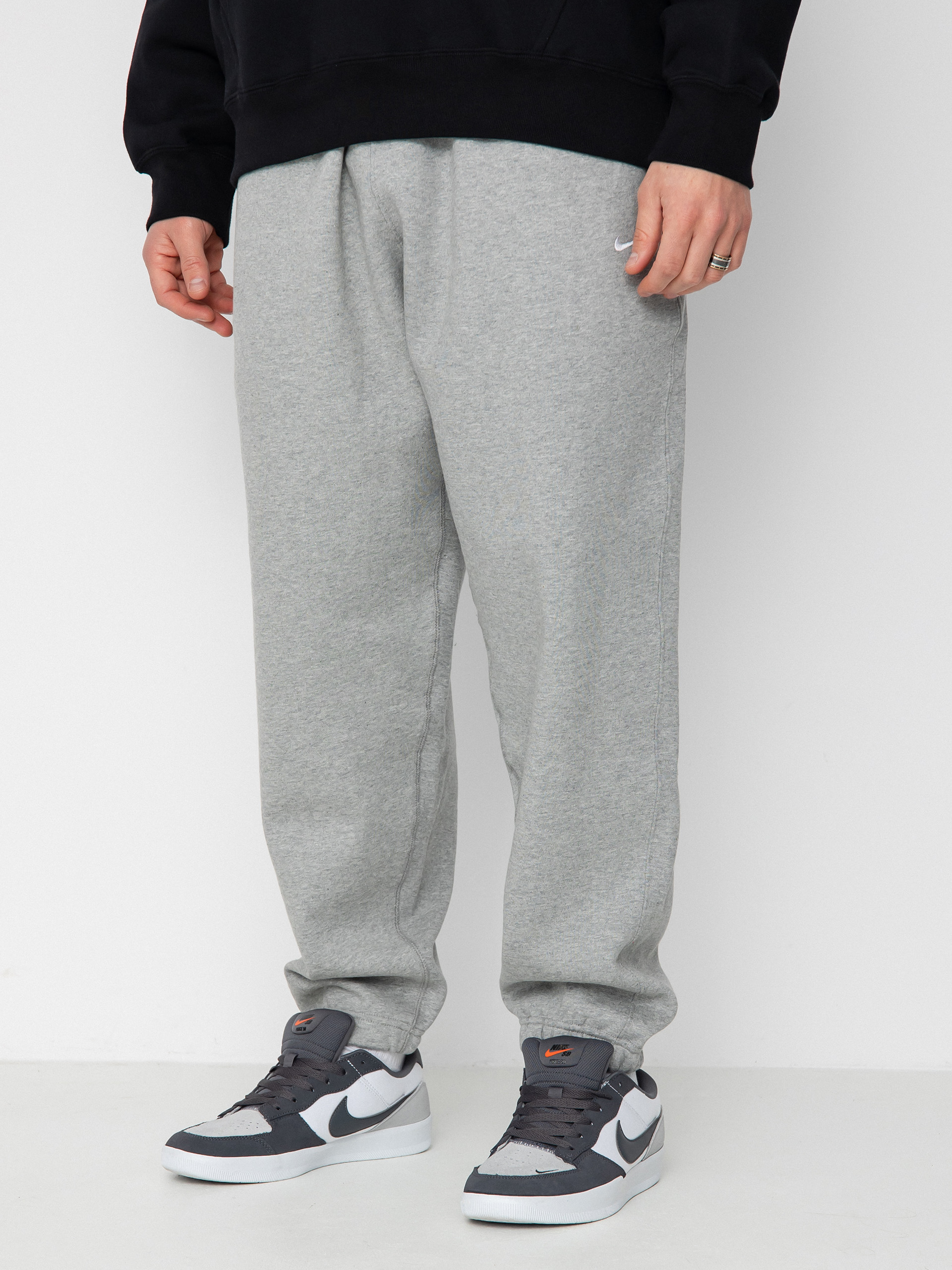 Nike SB Solo Swoosh Hose (dk grey heather/white)