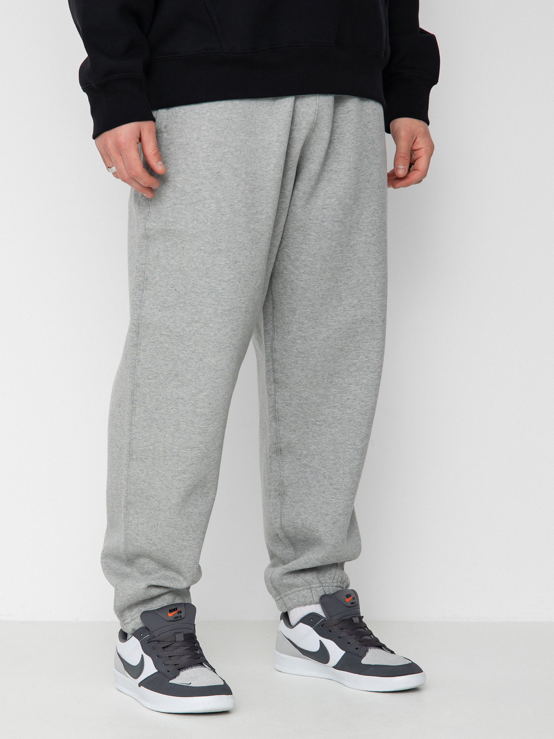 Nike SB Solo Swoosh Hose (dk grey heather/white)