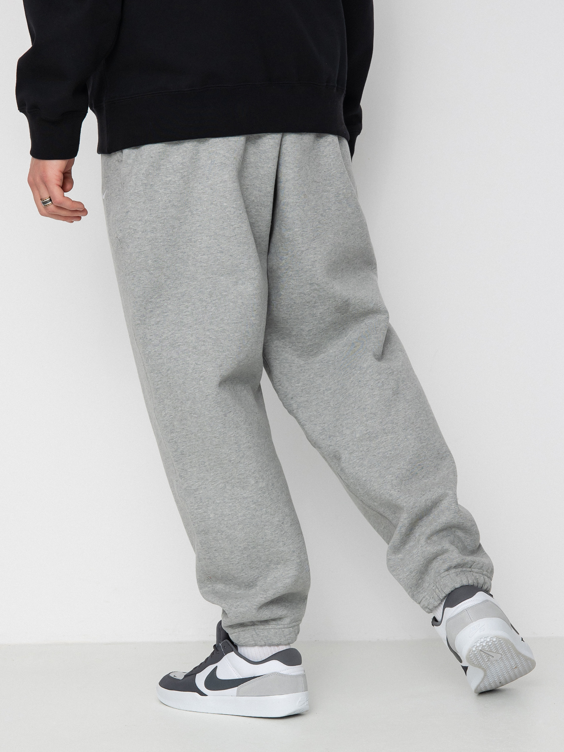 Nike SB Solo Swoosh Hose (dk grey heather/white)