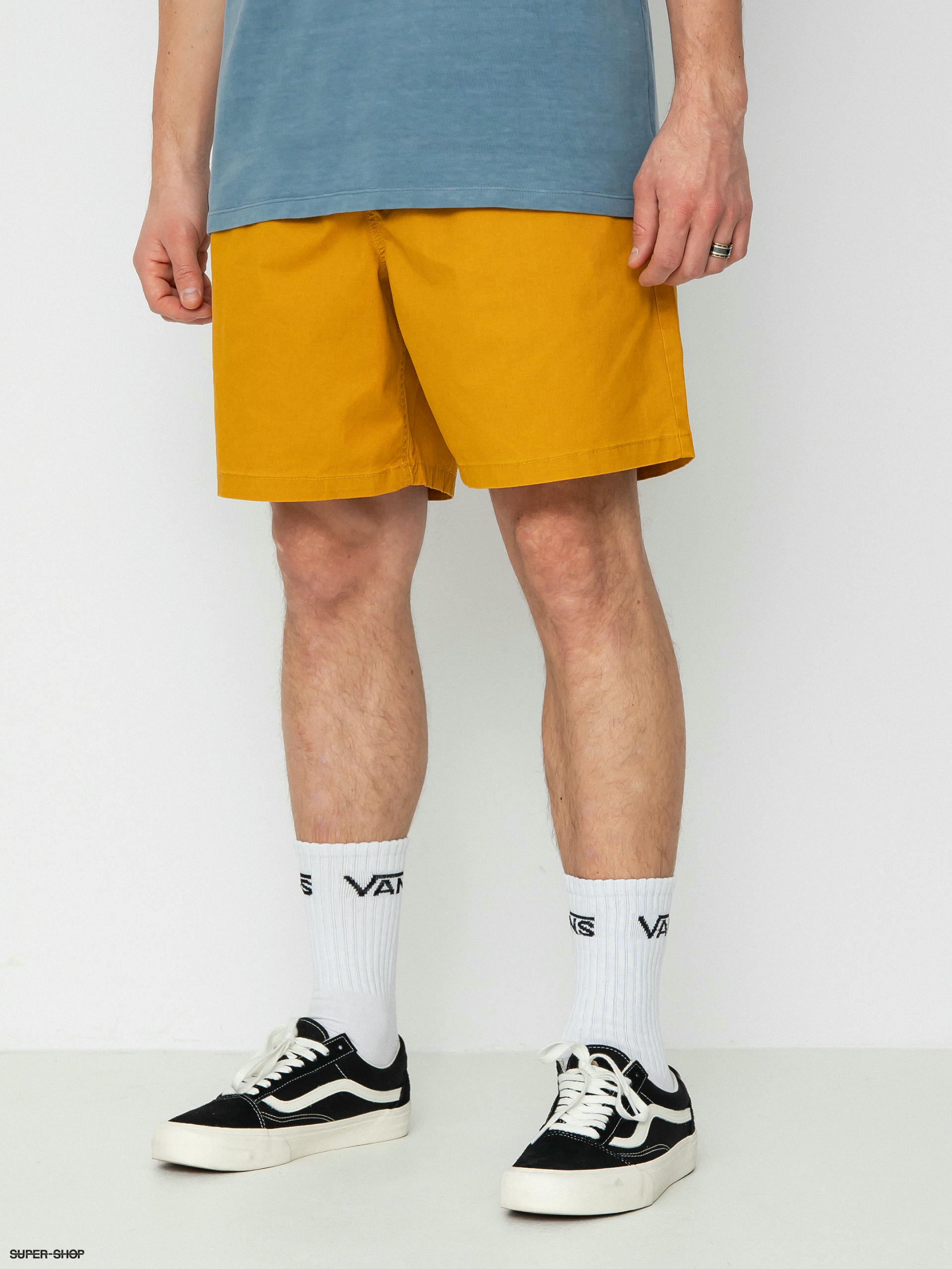 Vans store yellow shorts