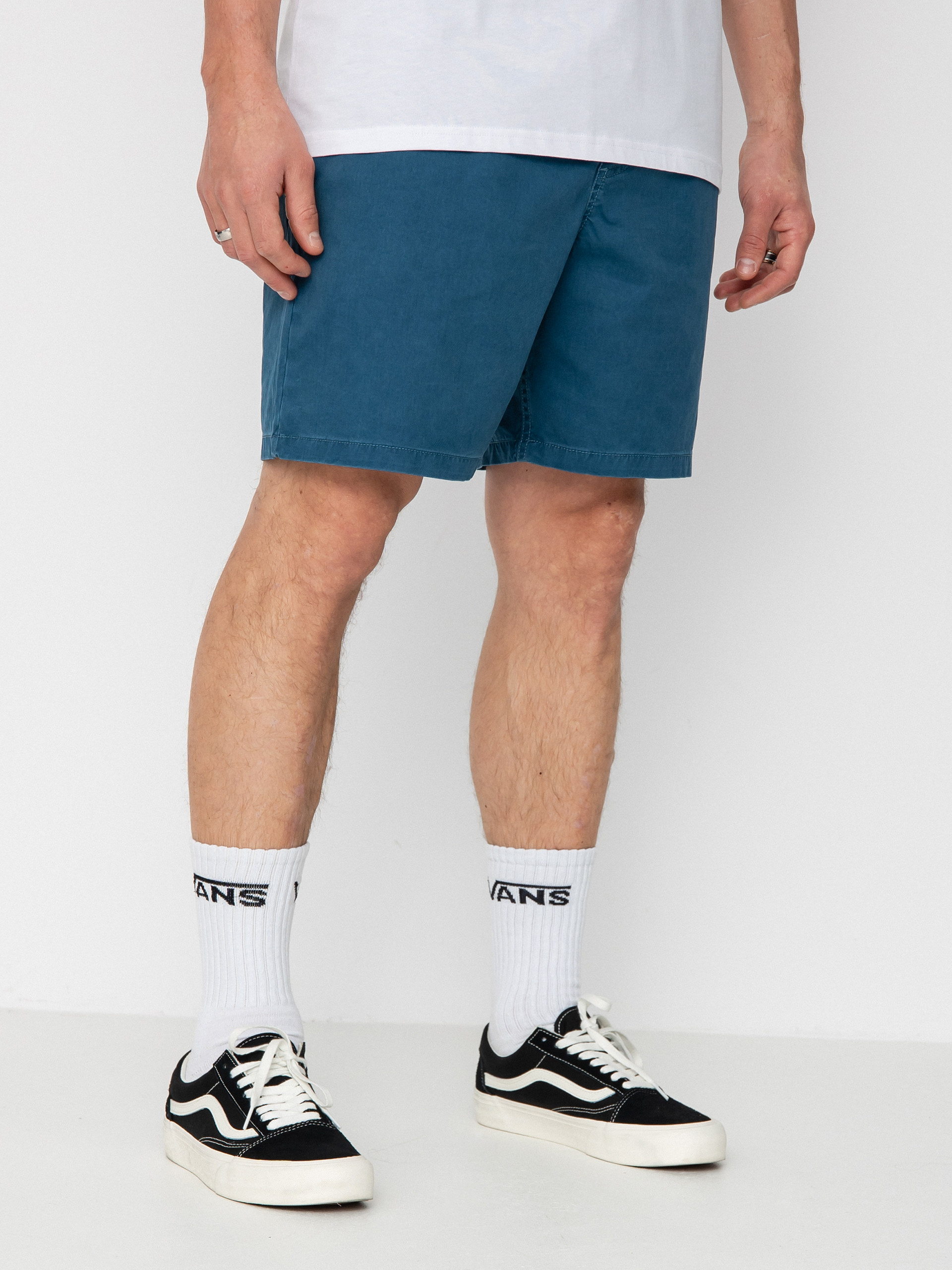 Vans Range Salt Wash Relaxed Elastic Shorts (vans teal)