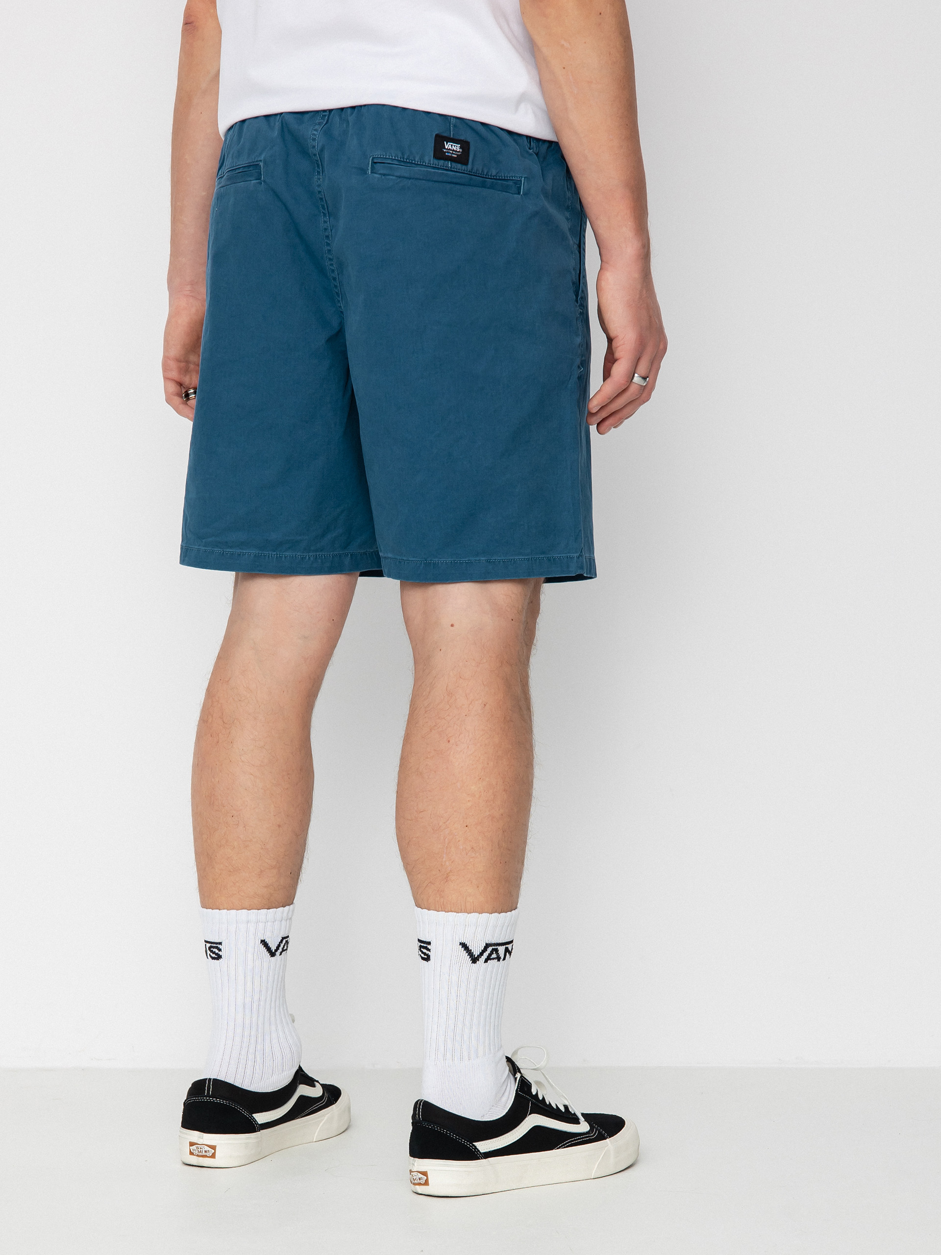 Vans Range Salt Wash Relaxed Elastic Shorts (vans teal)