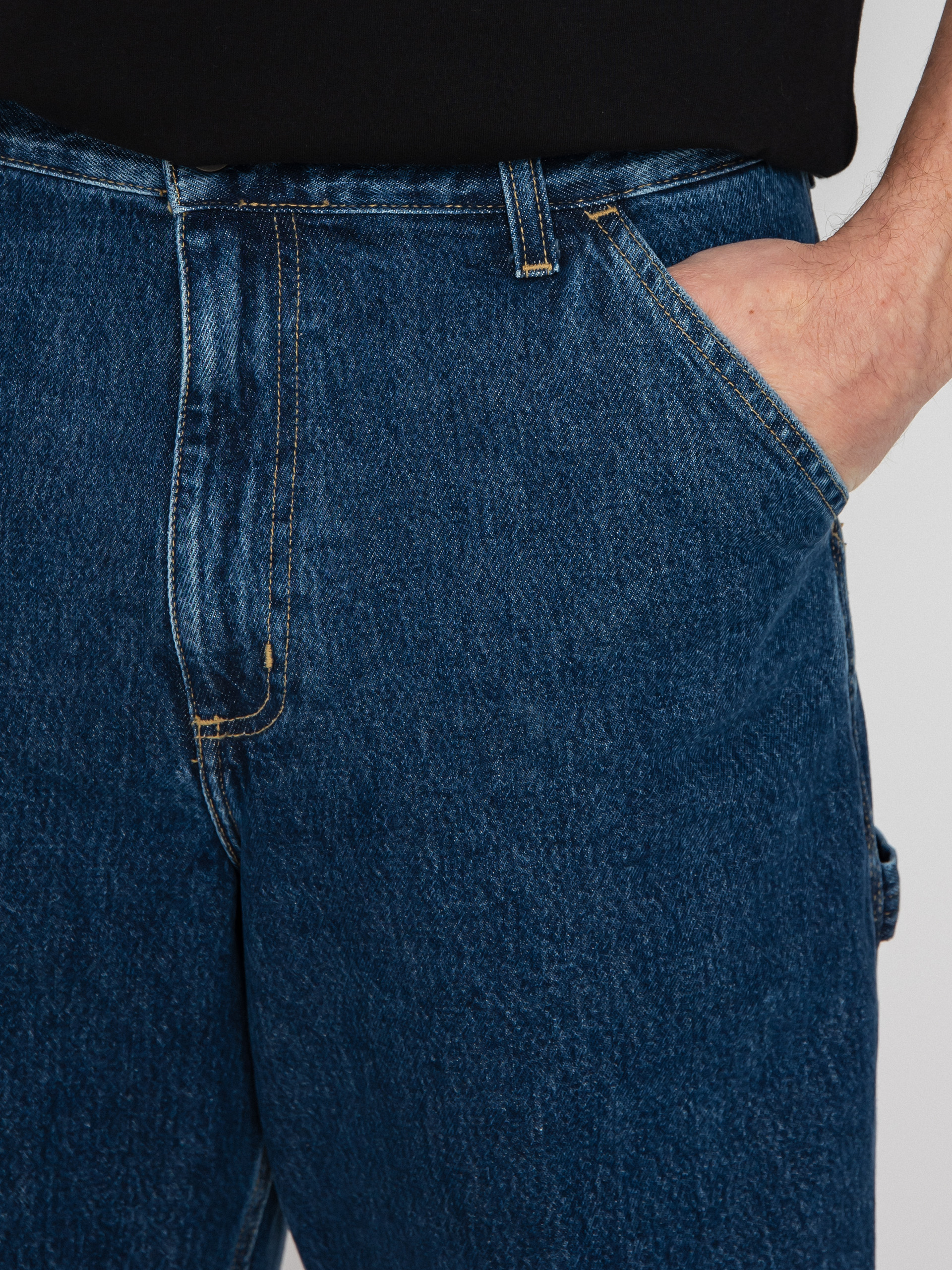 Carhartt WIP Single Knee Shorts (blue)