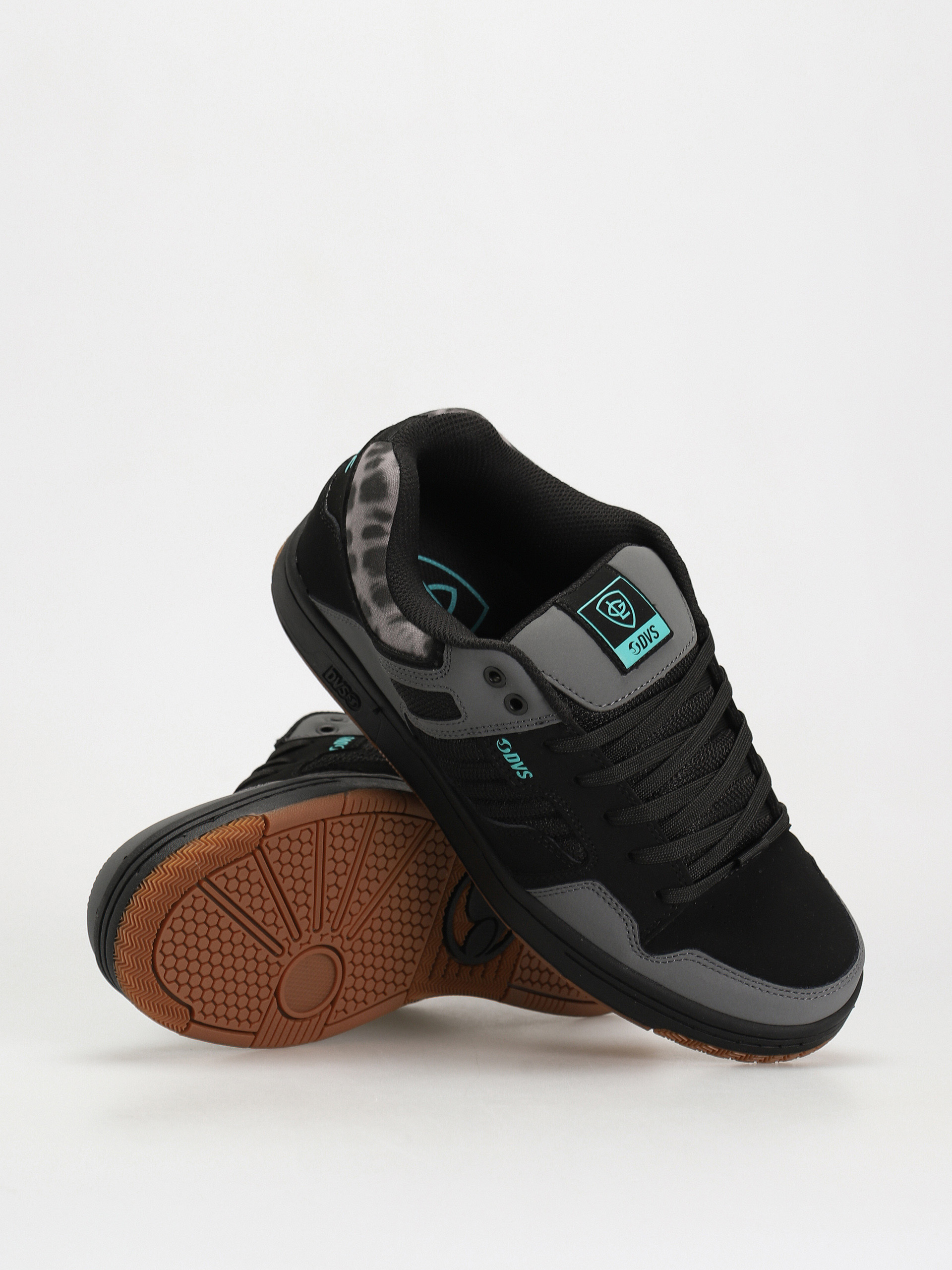 DVS Enduro 125 Shoes charcoal black turquoise nubuck