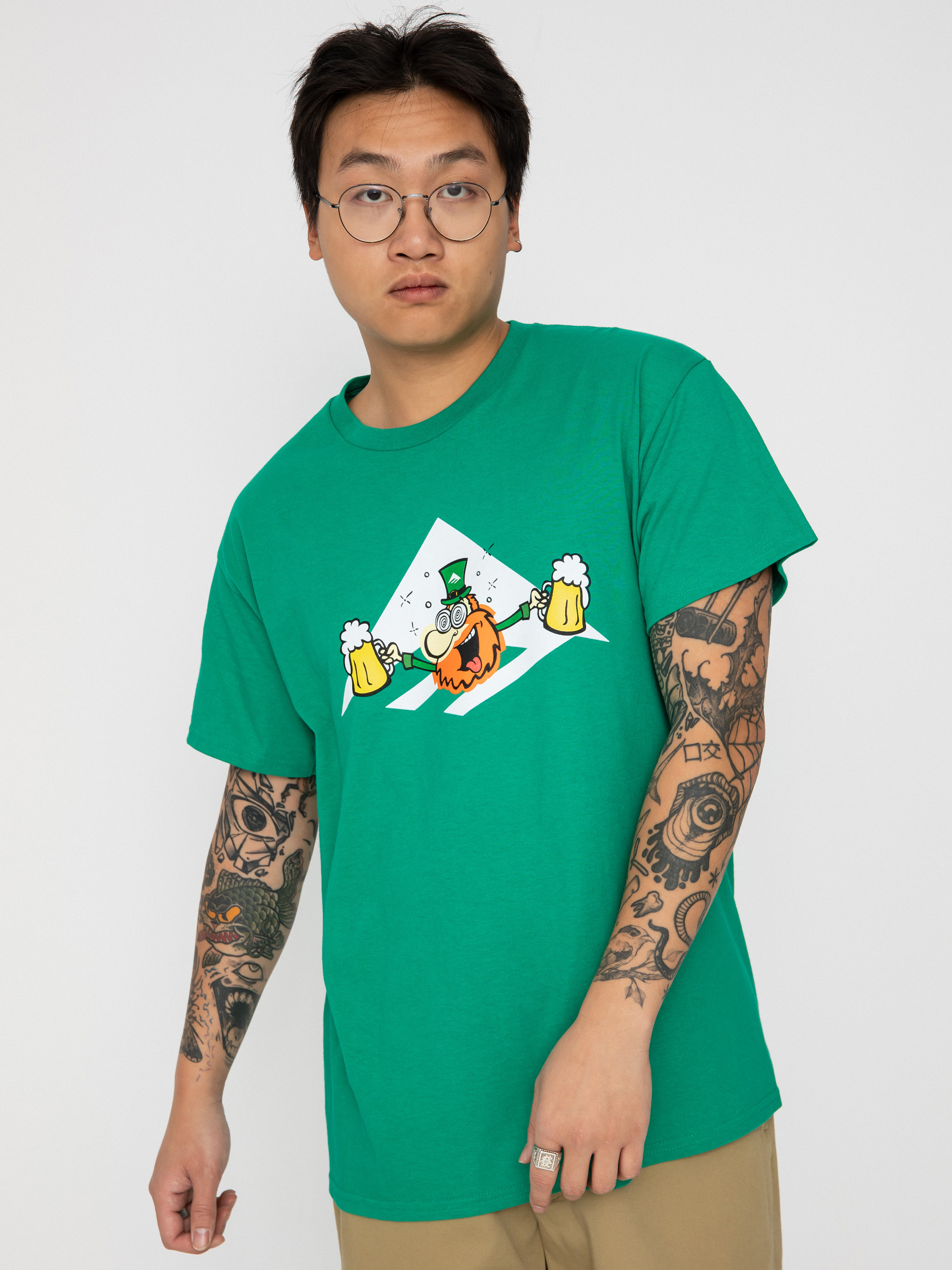 Emerica Leprechaun Triangle T-shirt (kelly green)
