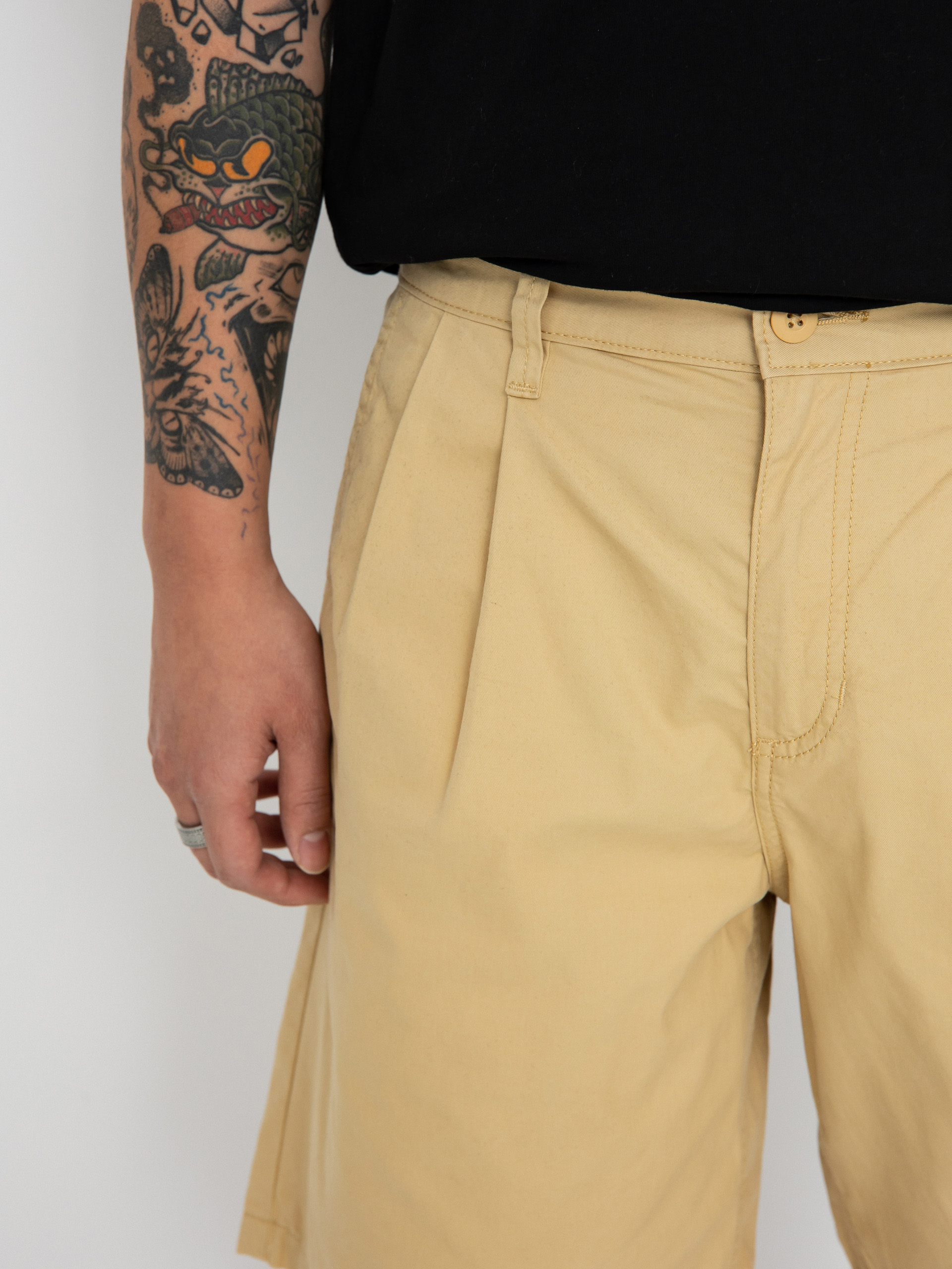 Vans Authentic Chino Pleated Louniwe Shorts (taos taupe)