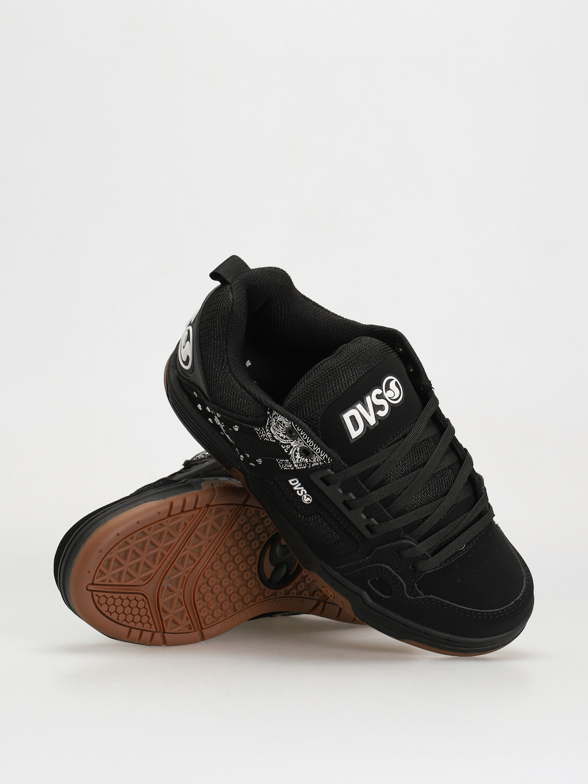 DVS Comanche Shoes (black white print nubuck)