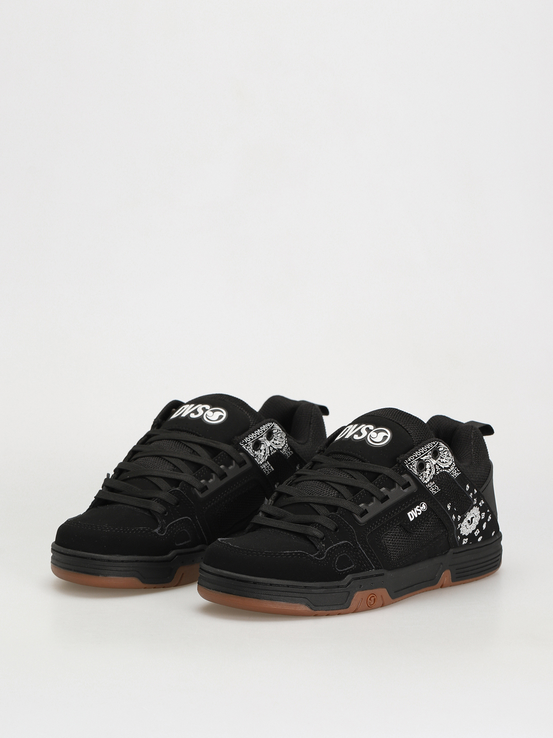 DVS Comanche Shoes (black white print nubuck)