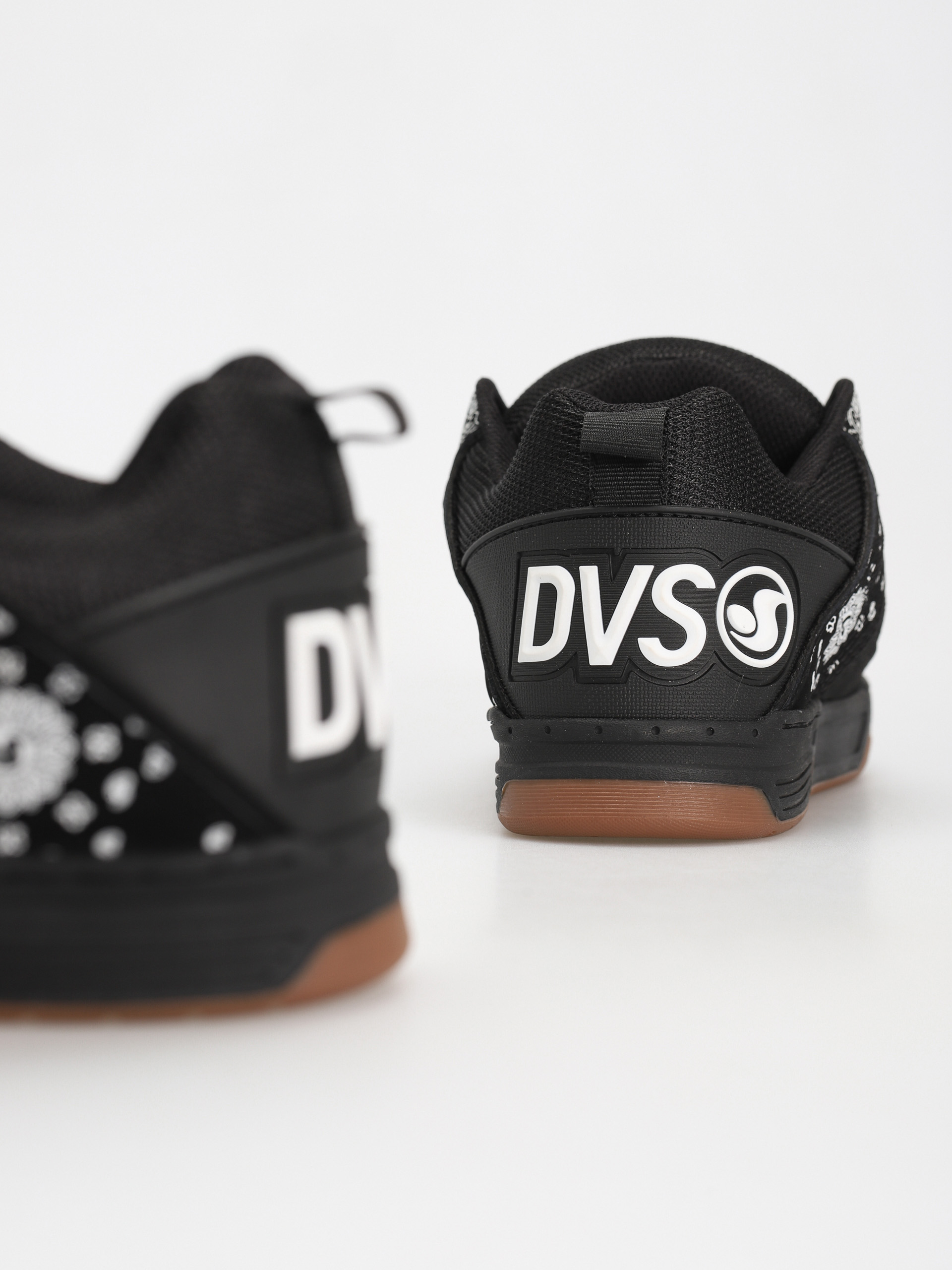 DVS Comanche Shoes (black white print nubuck)