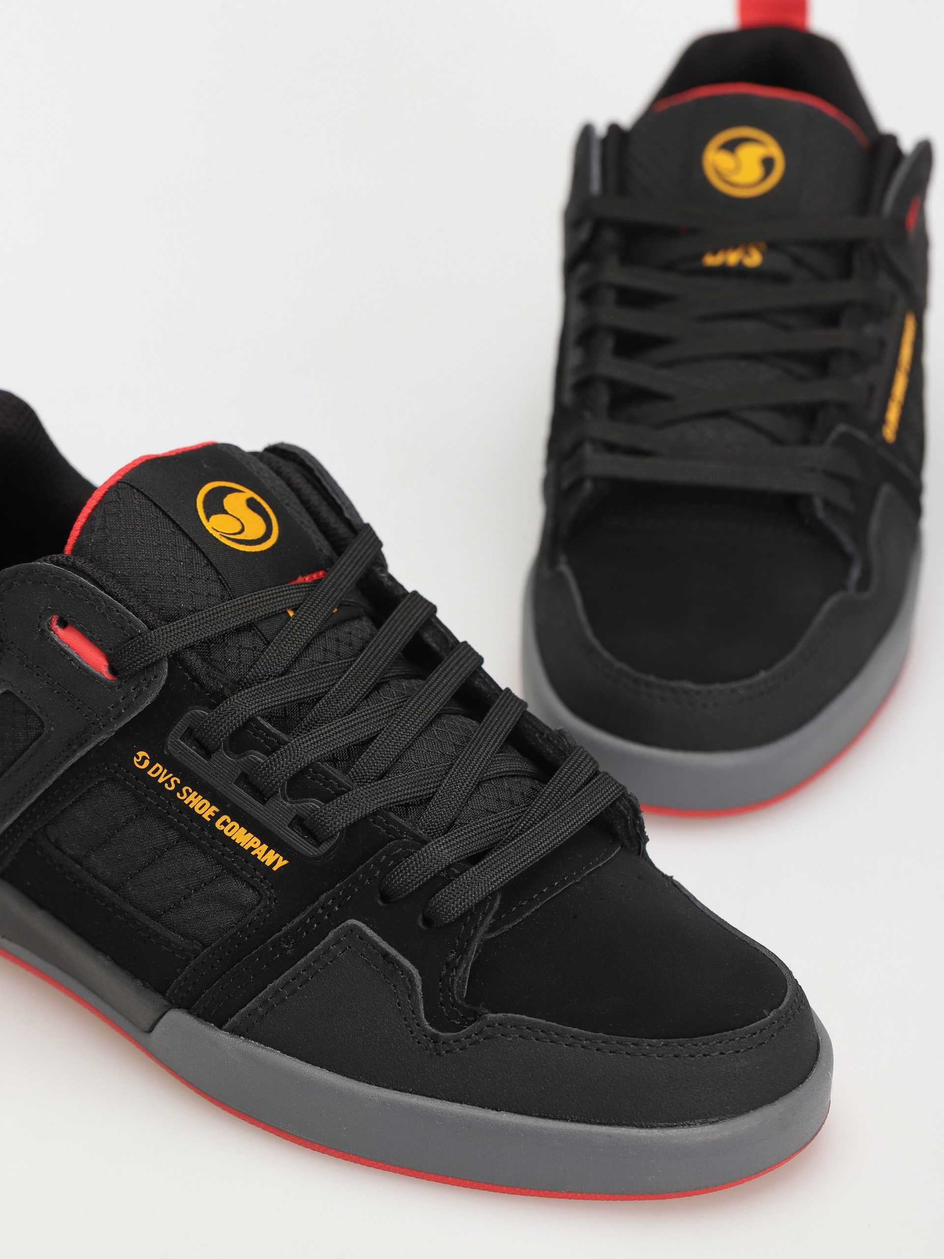 DVS Comanche 2.0+ Shoes (black yellow red nubuck)