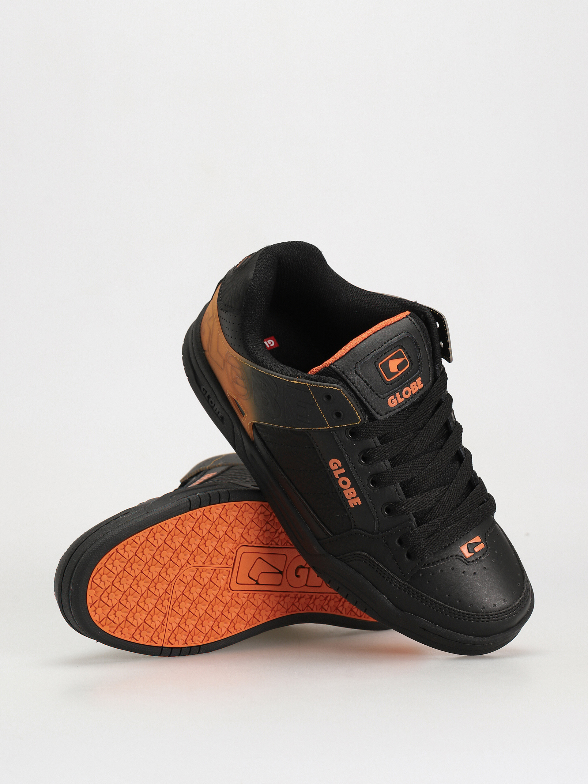 Globe Tilt Shoes (black/orange fade)