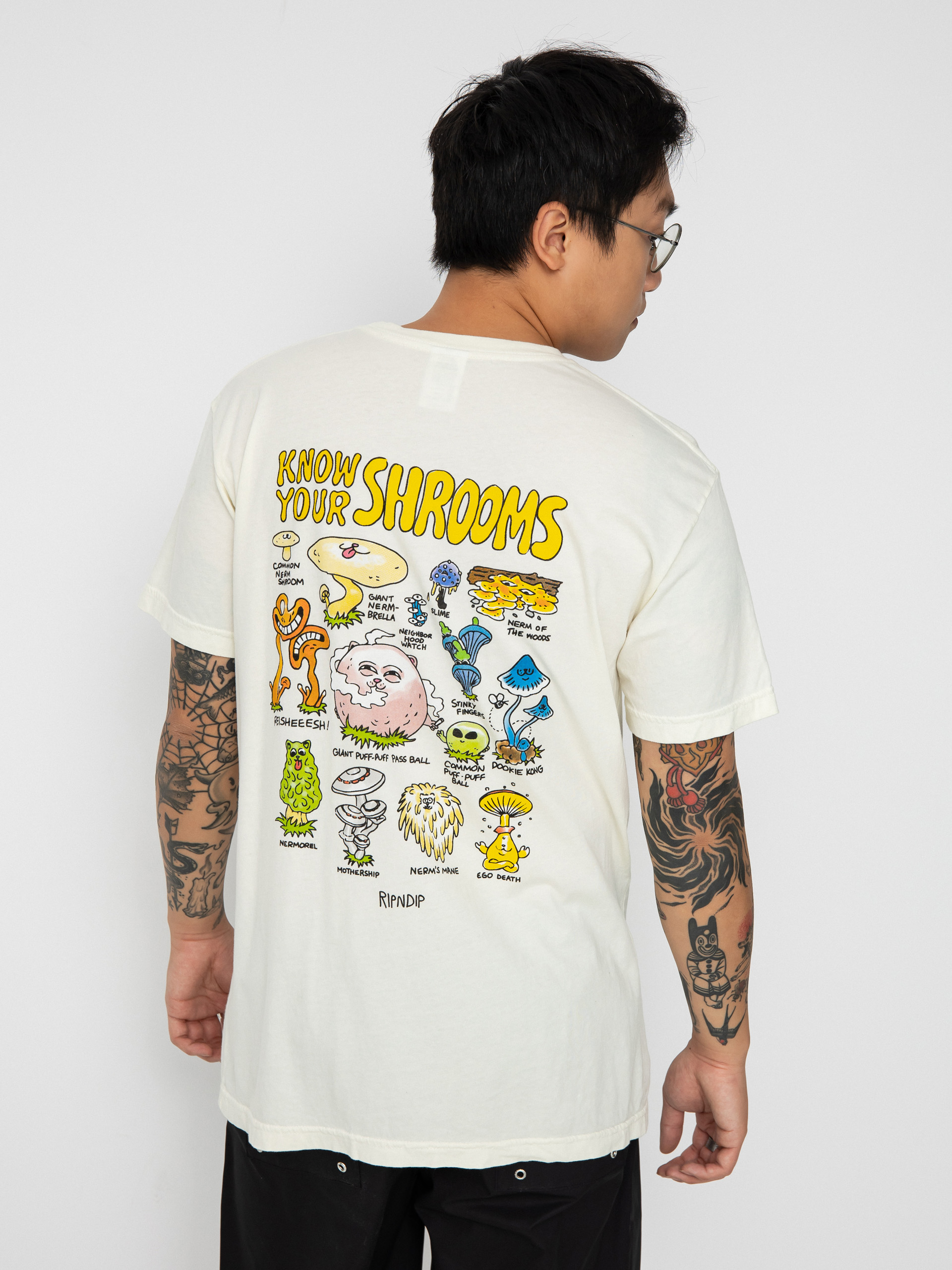 RipNDip Know Ur Shrooms T-shirt (natural)