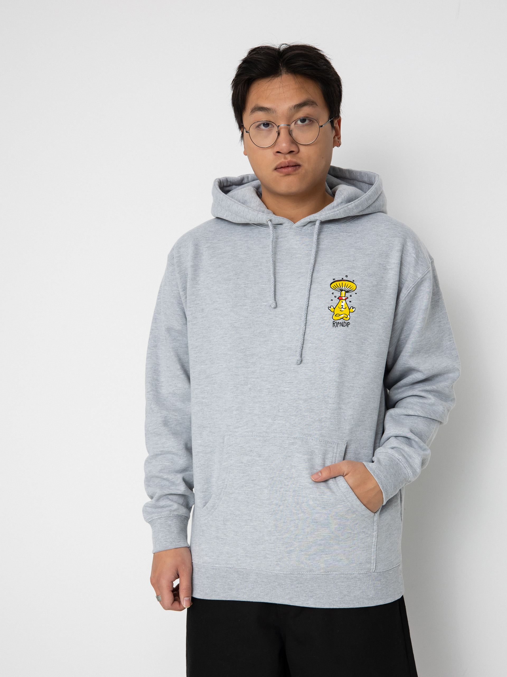 RipNDip Know Ur Shrooms HD Hoodie (ash heather)