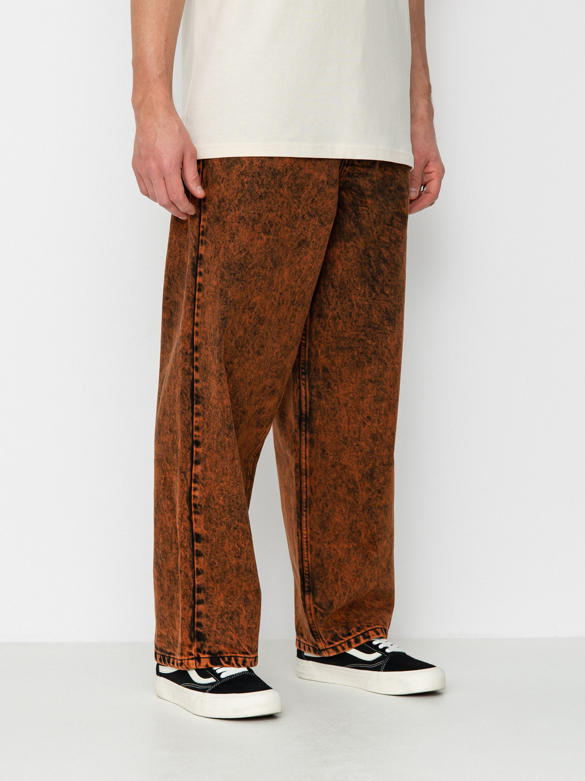 Vans Covina 5Pckt Baggy Denim Pants (scarlet ibis)