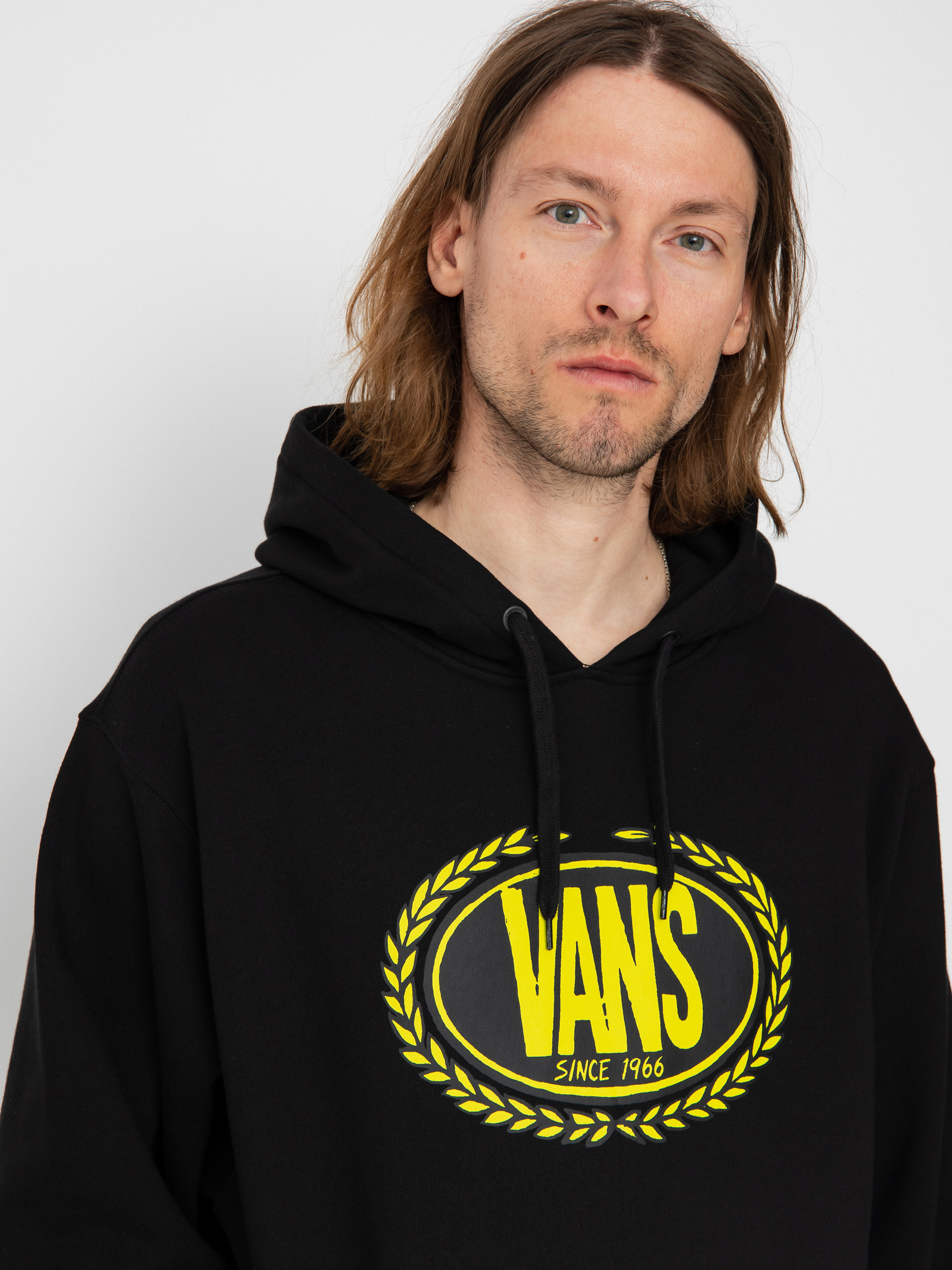 Black and 2025 yellow vans hoodie