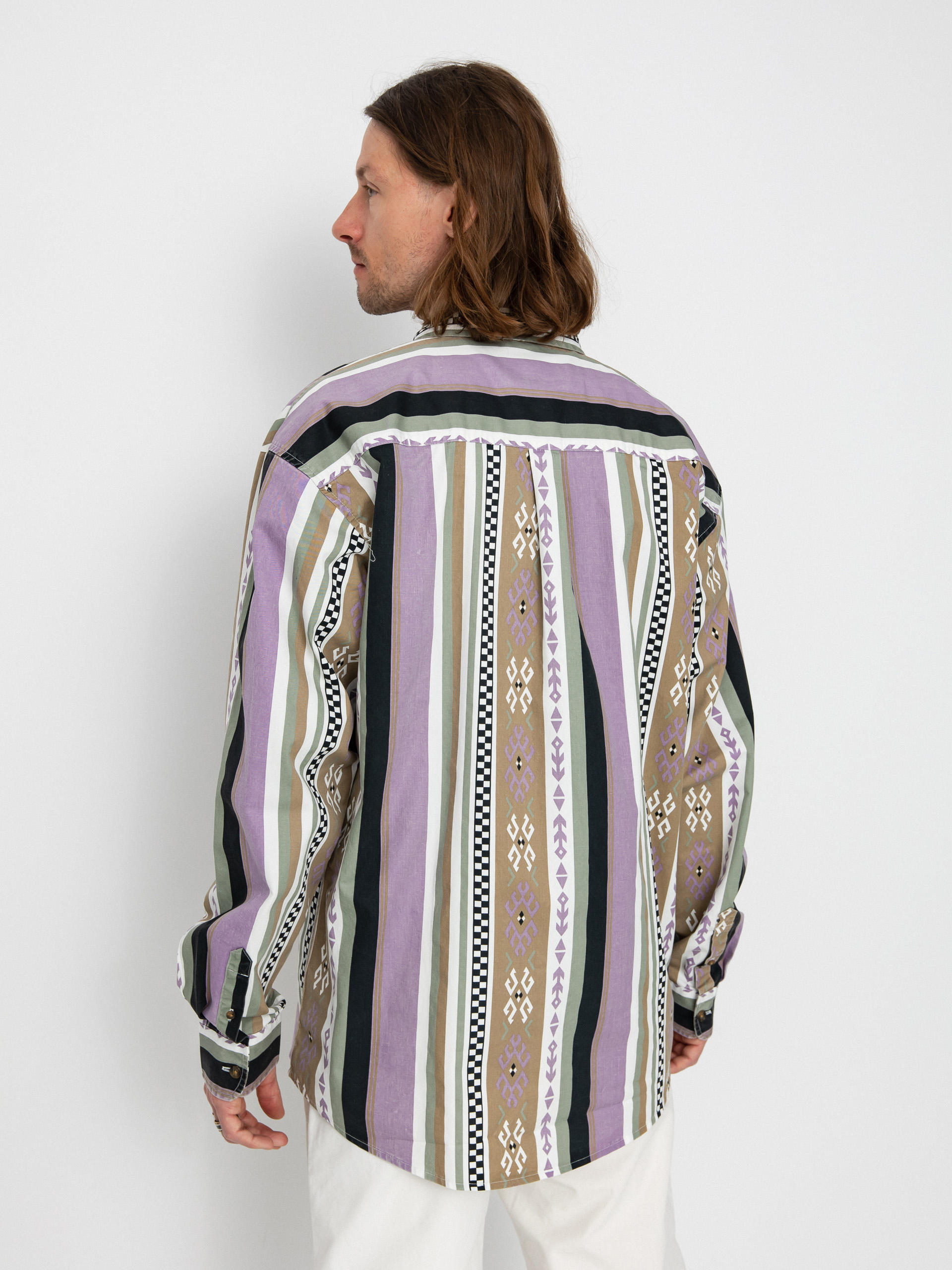 Carhartt WIP Coba Stripe Hemd (coba stripe violanda/soot)