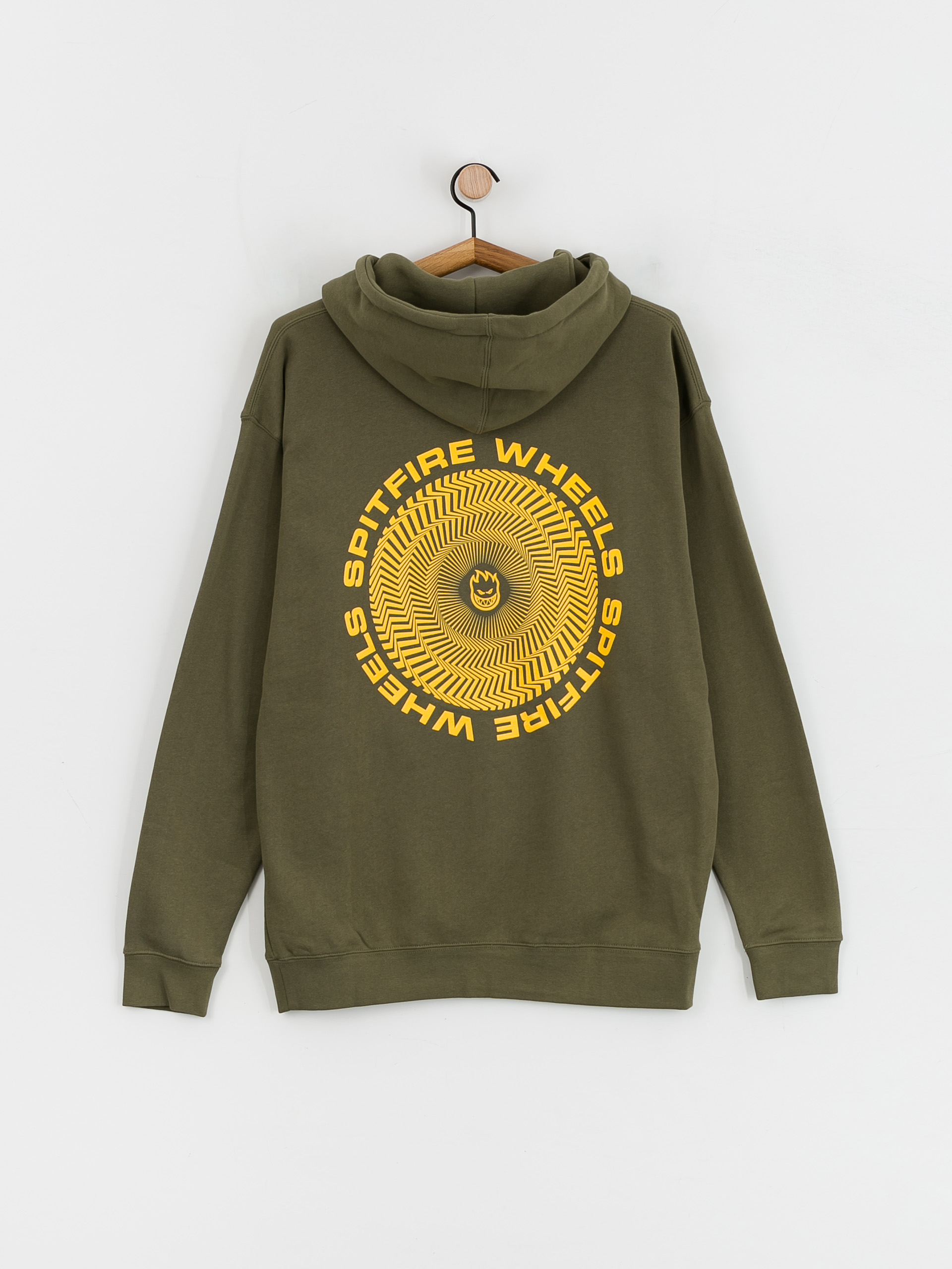 Spitfire Clsc Vortex HD Hoodie (army/gold)