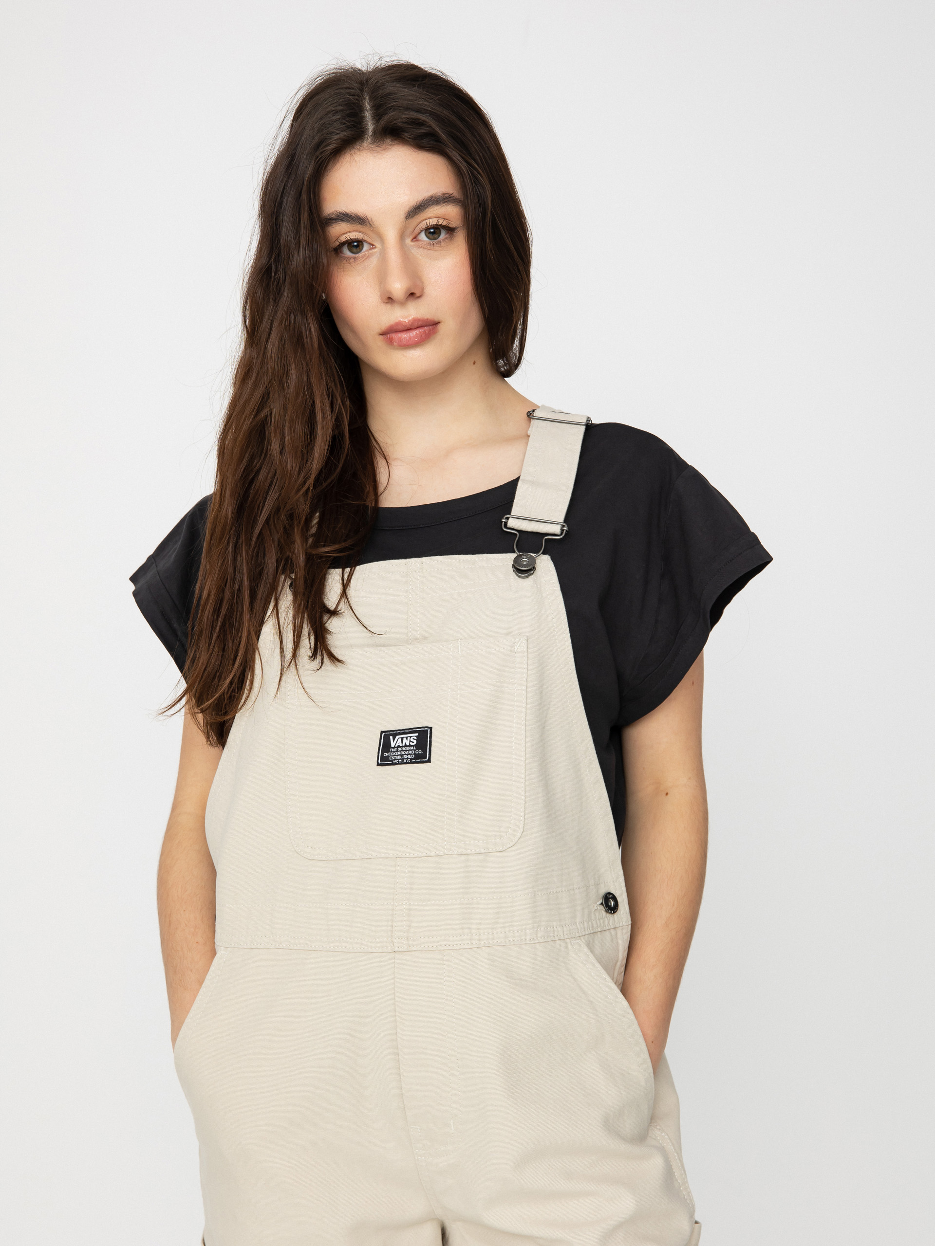 Vans store checkerboard overalls