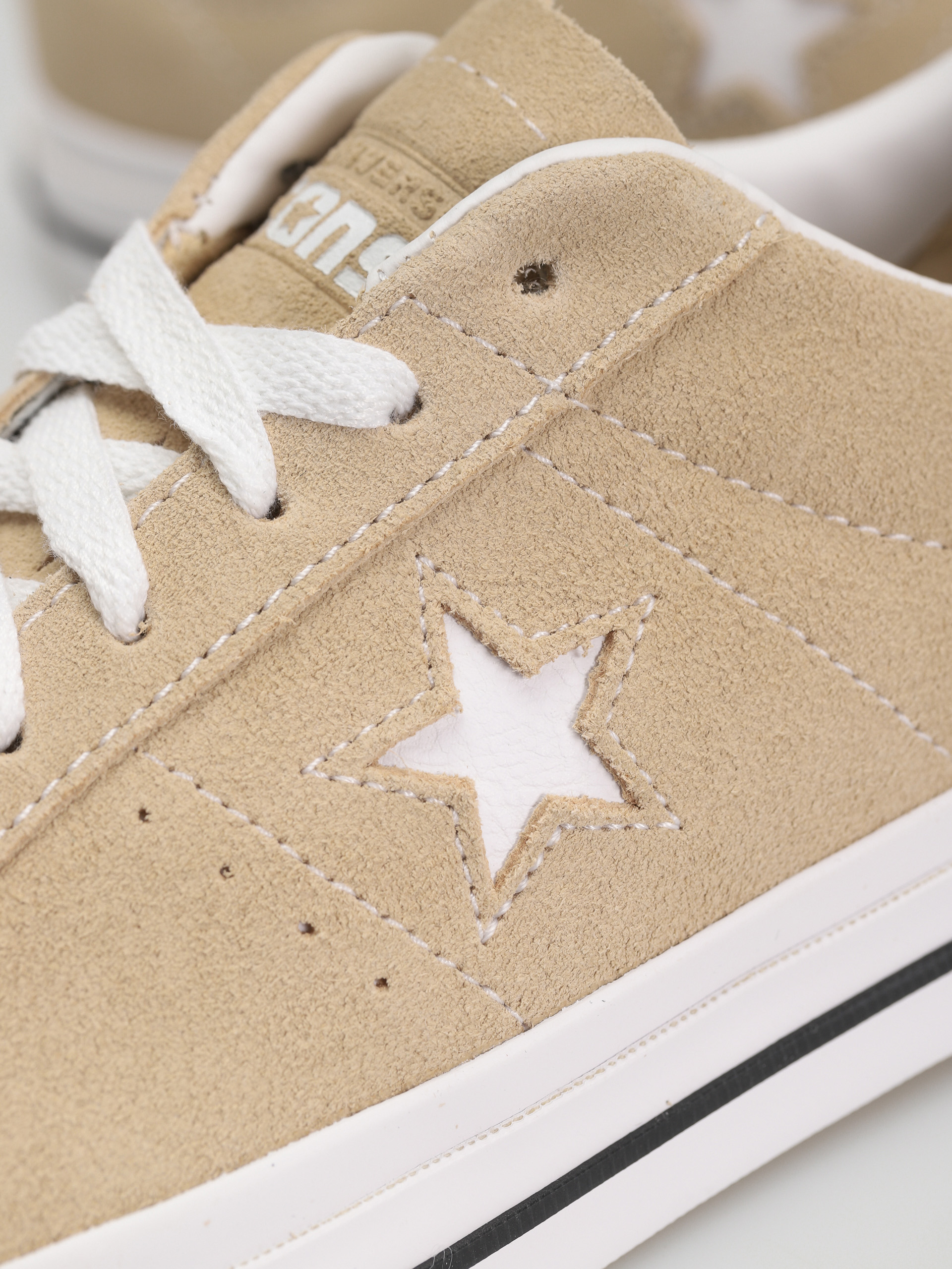 Converse One Star Pro Ox Shoes (oat milk/white/black)