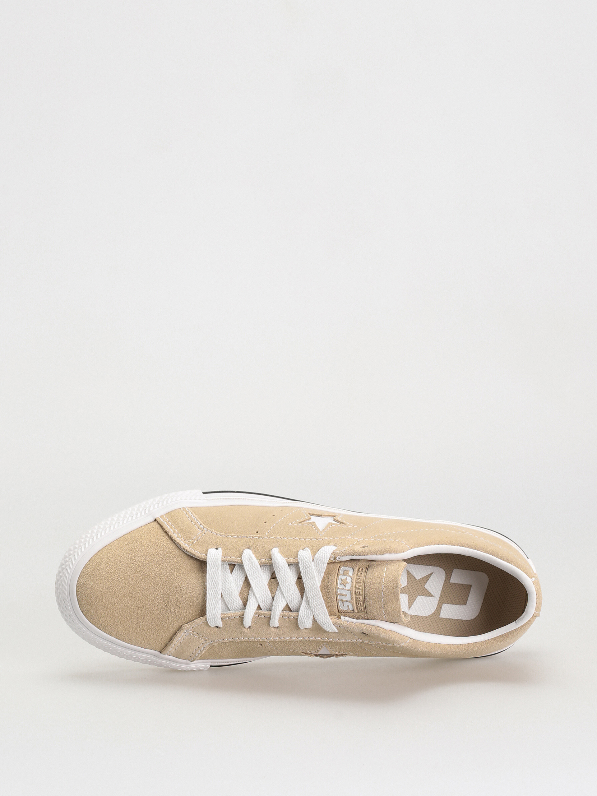 Converse One Star Pro Ox Shoes (oat milk/white/black)