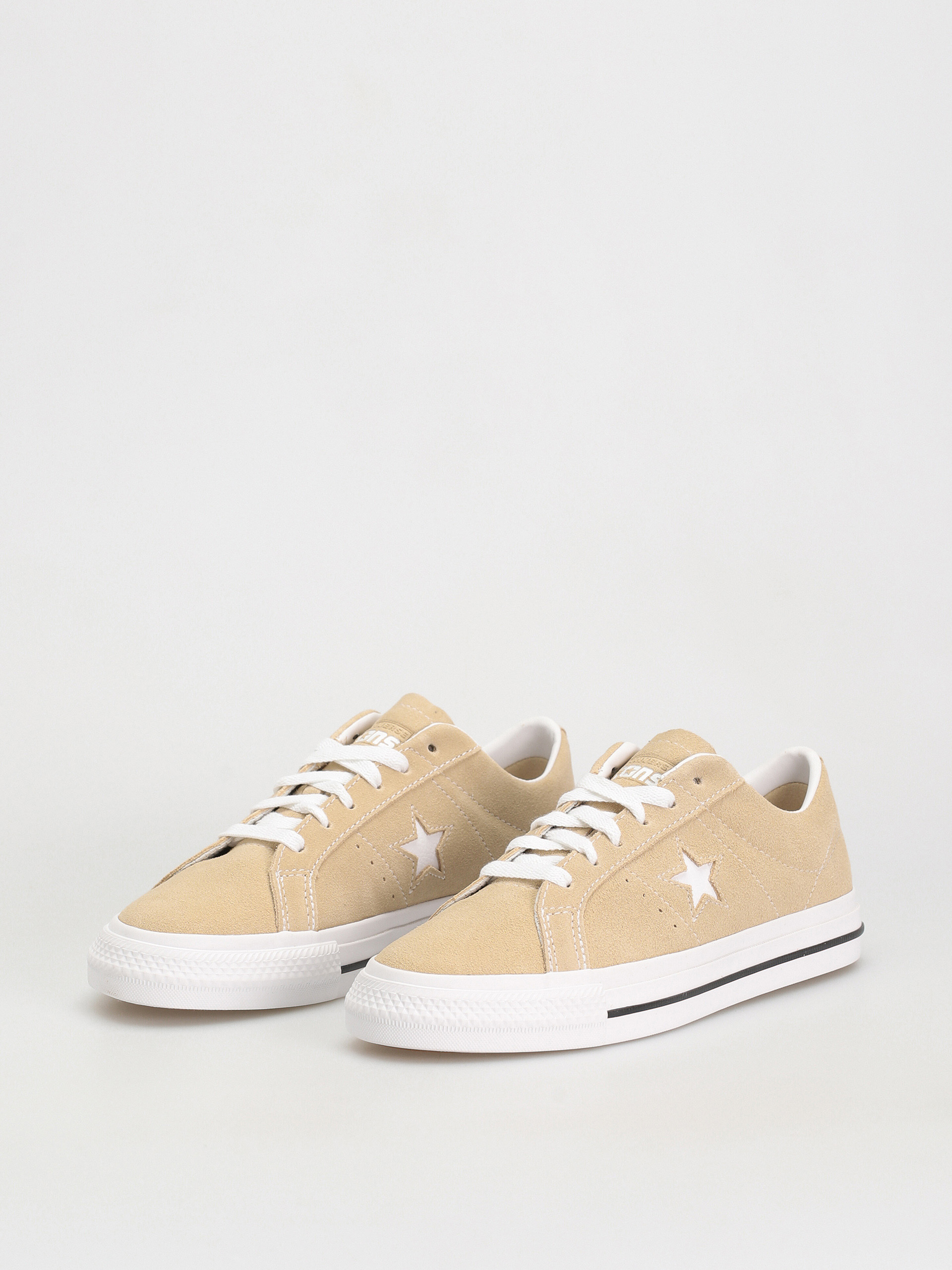Converse One Star Pro Ox Shoes (oat milk/white/black)