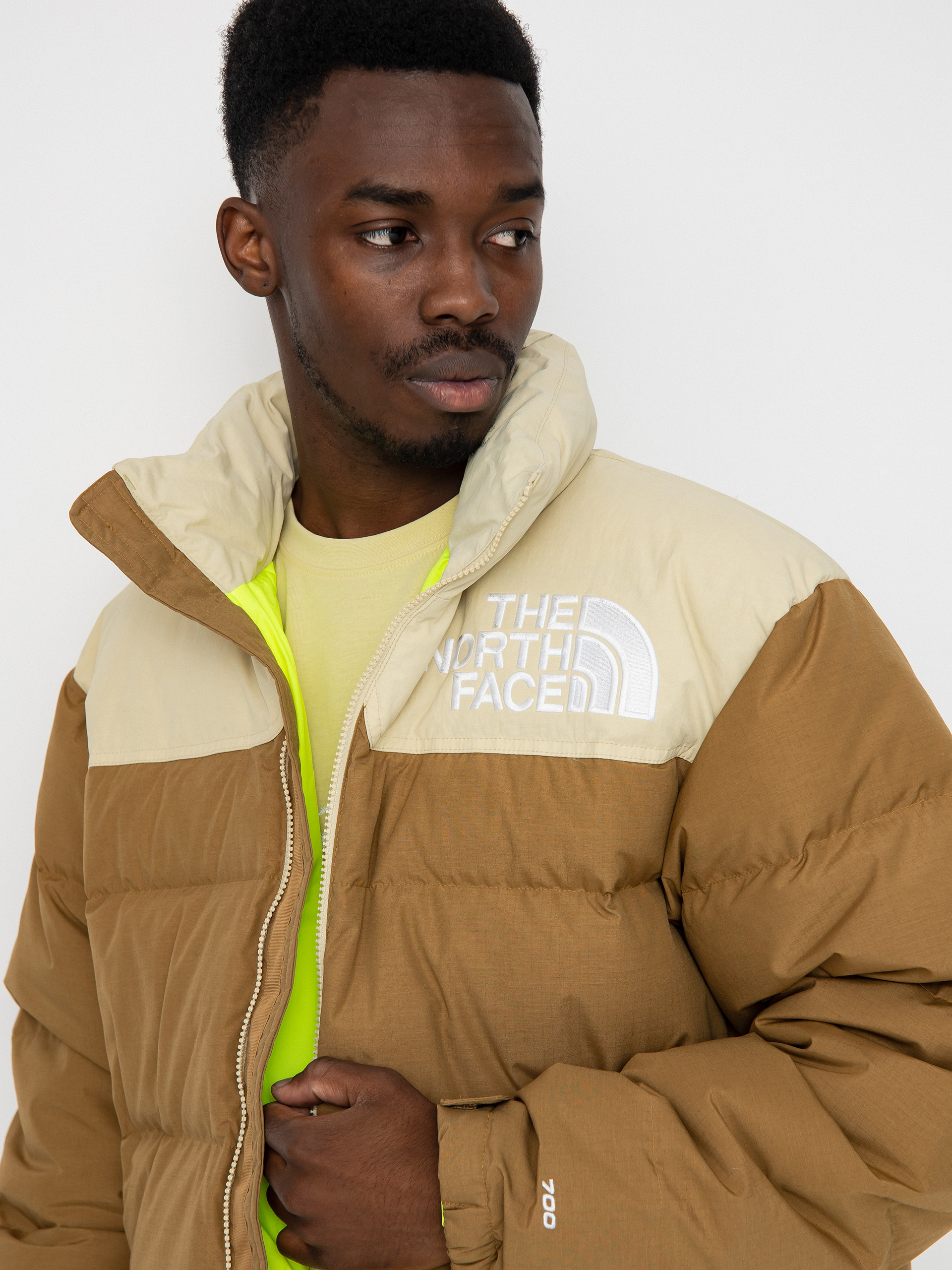 The North Face 92 LowFi HiTek Nuptse Jacke Braun, Beige