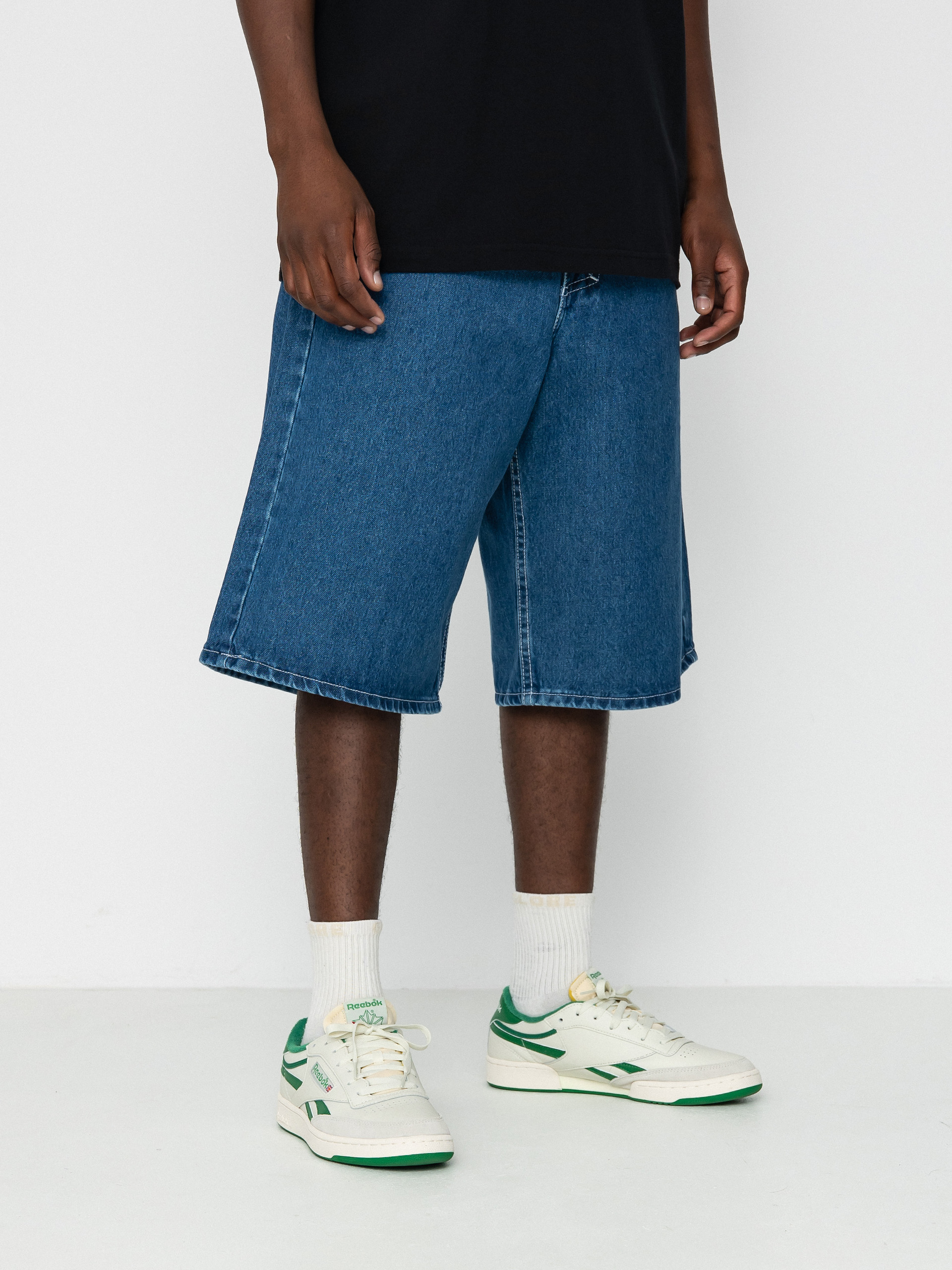 MassDnm Jeans Craft Baggy Fit Shorts - blue (blue)