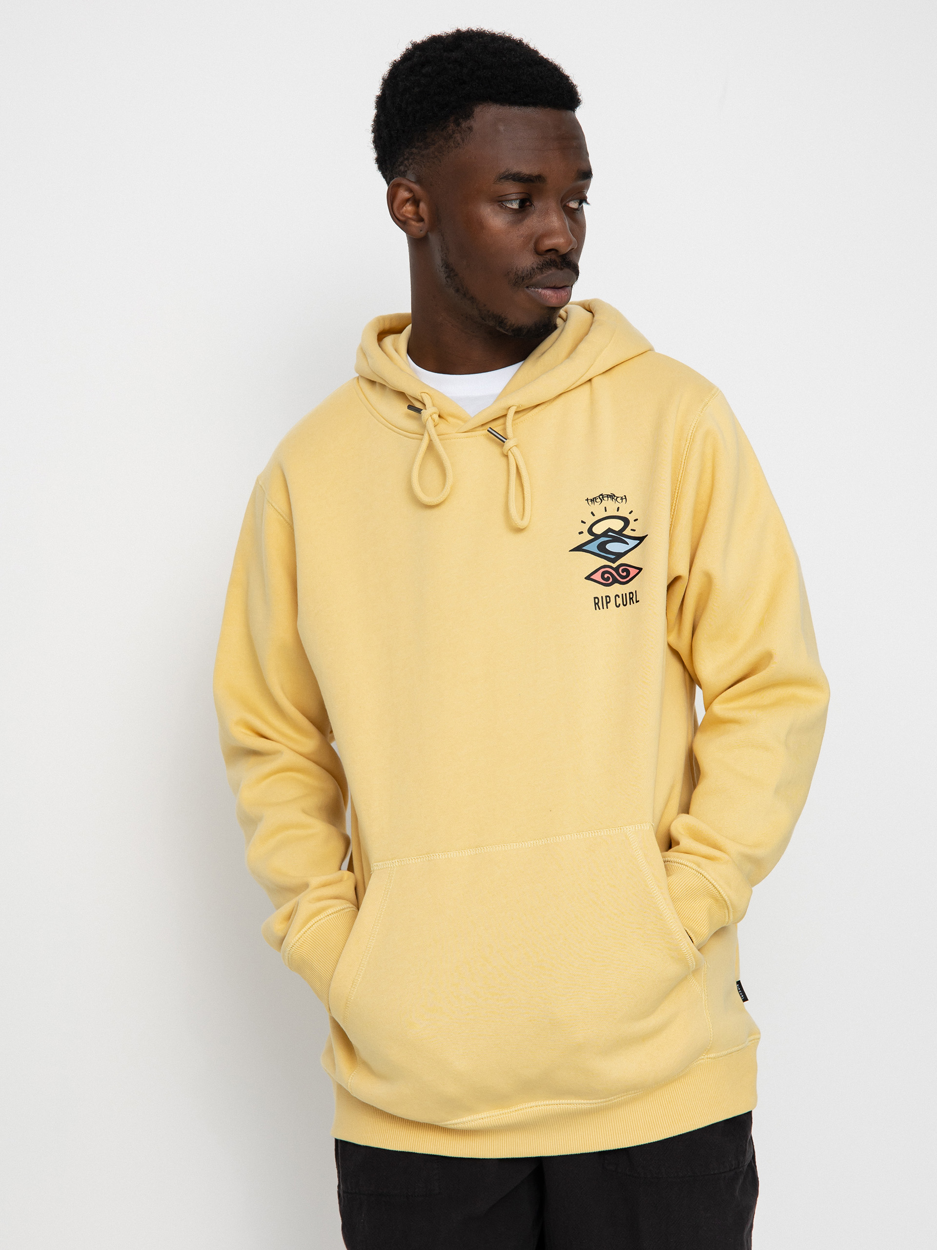 Rip Curl Search Icon HD Hoodie (washed yellow)