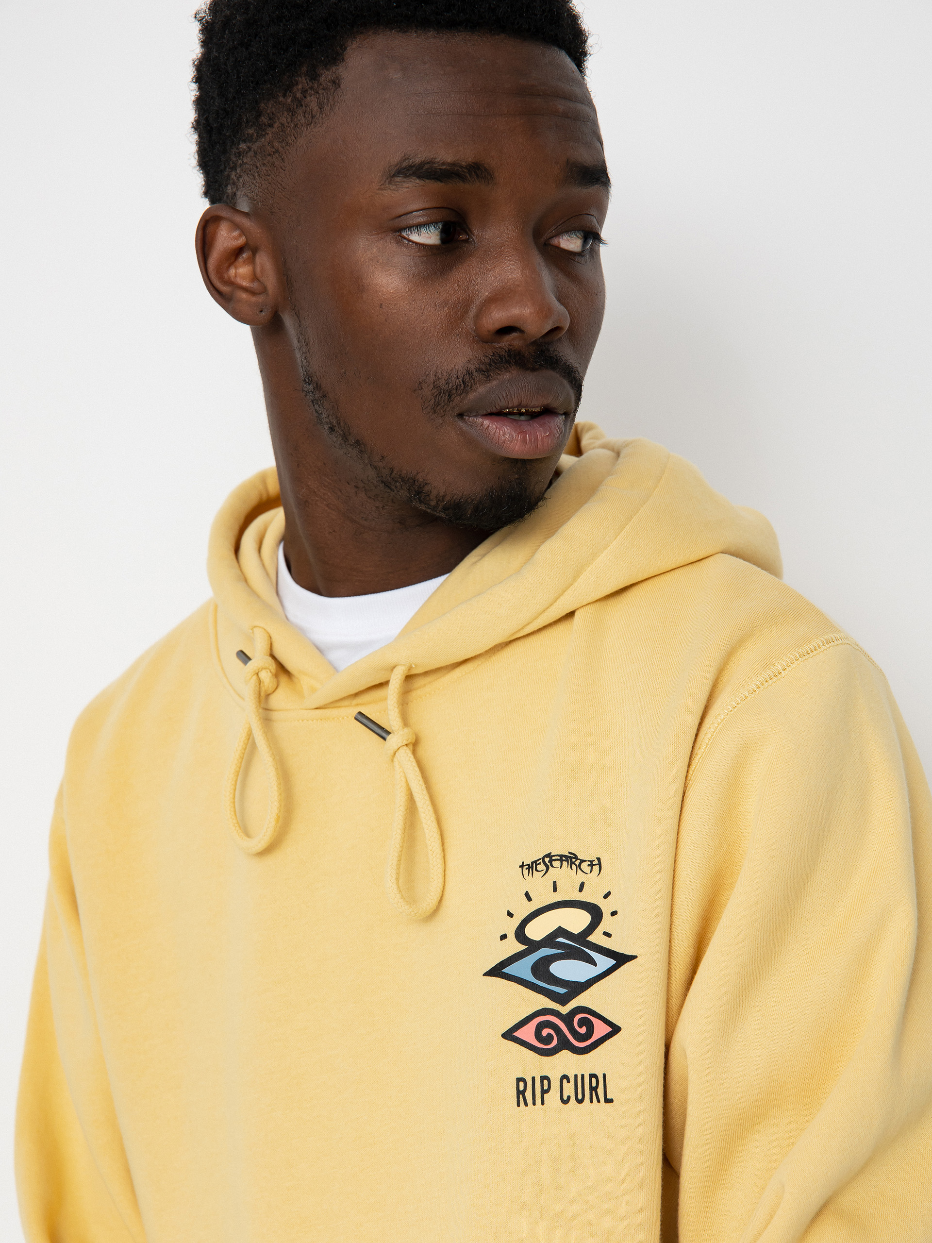 Rip Curl Search Icon HD Hoodie (washed yellow)