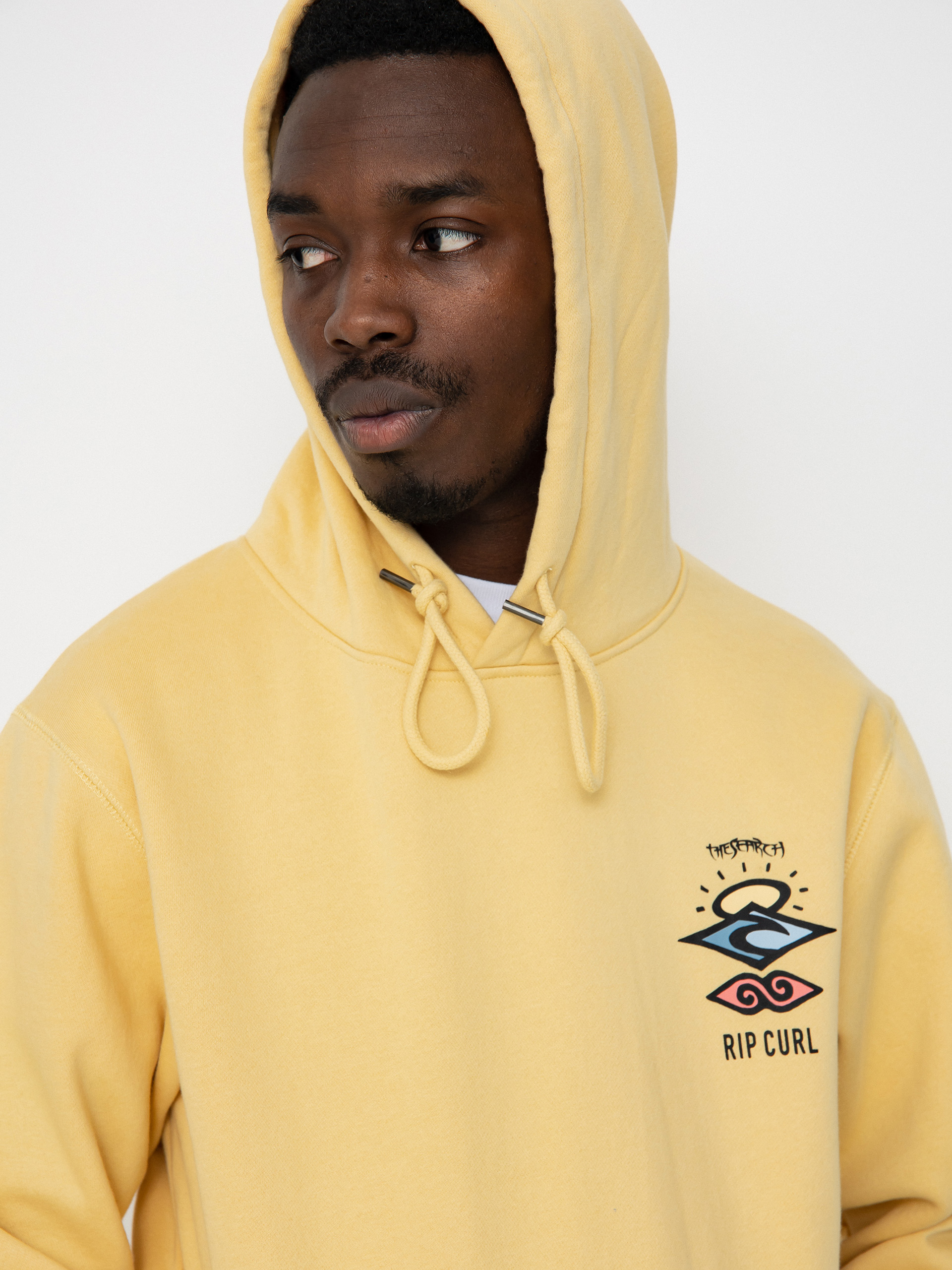Rip Curl Search Icon HD Hoodie (washed yellow)