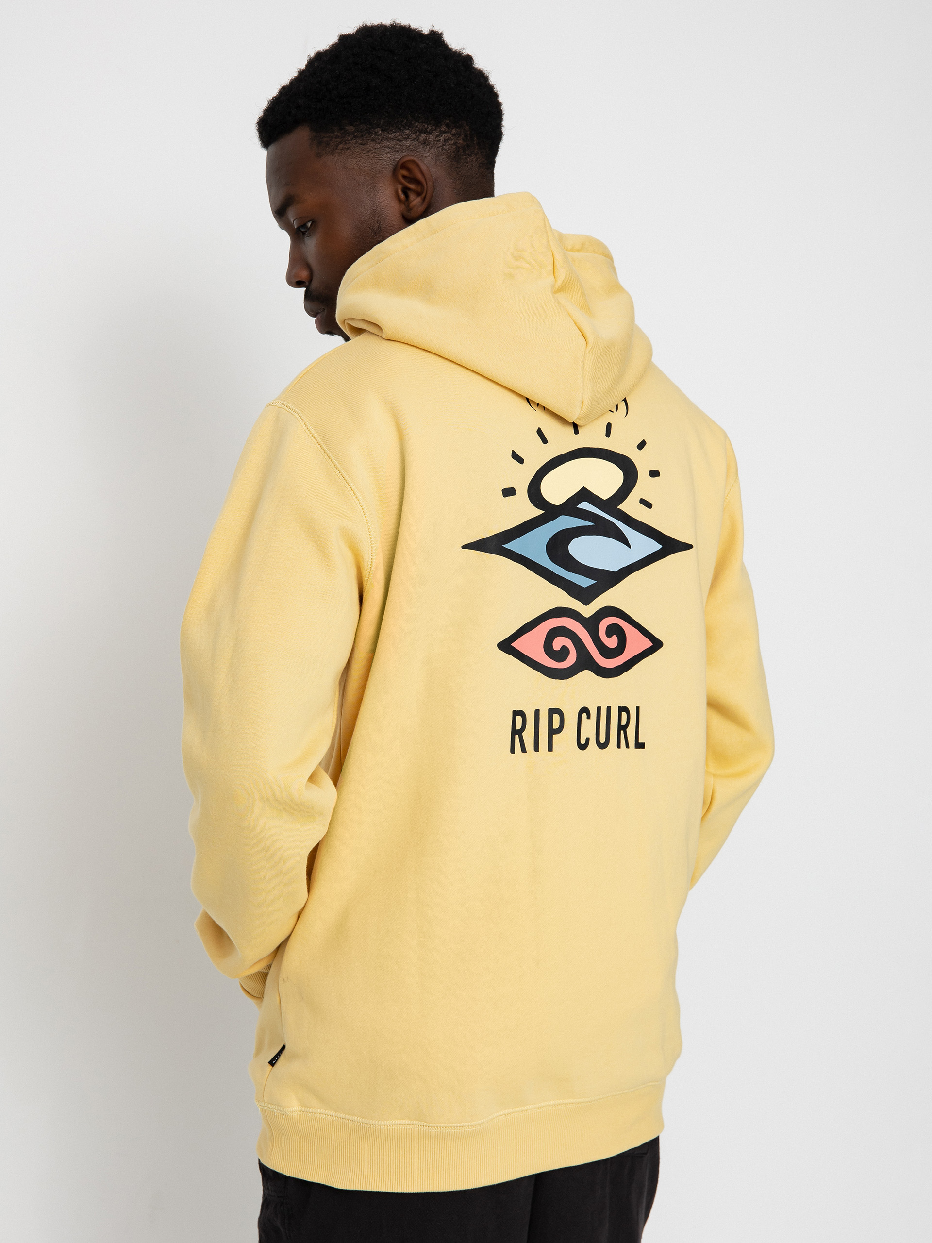 Rip Curl Search Icon HD Hoodie (washed yellow)
