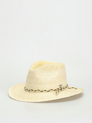 Brixton Messer Western Straw Fedora Hat (natural)