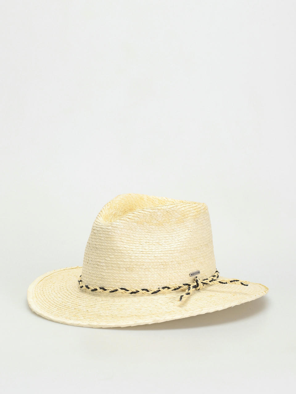 Brixton Messer Western Straw Fedora Hat (natural)