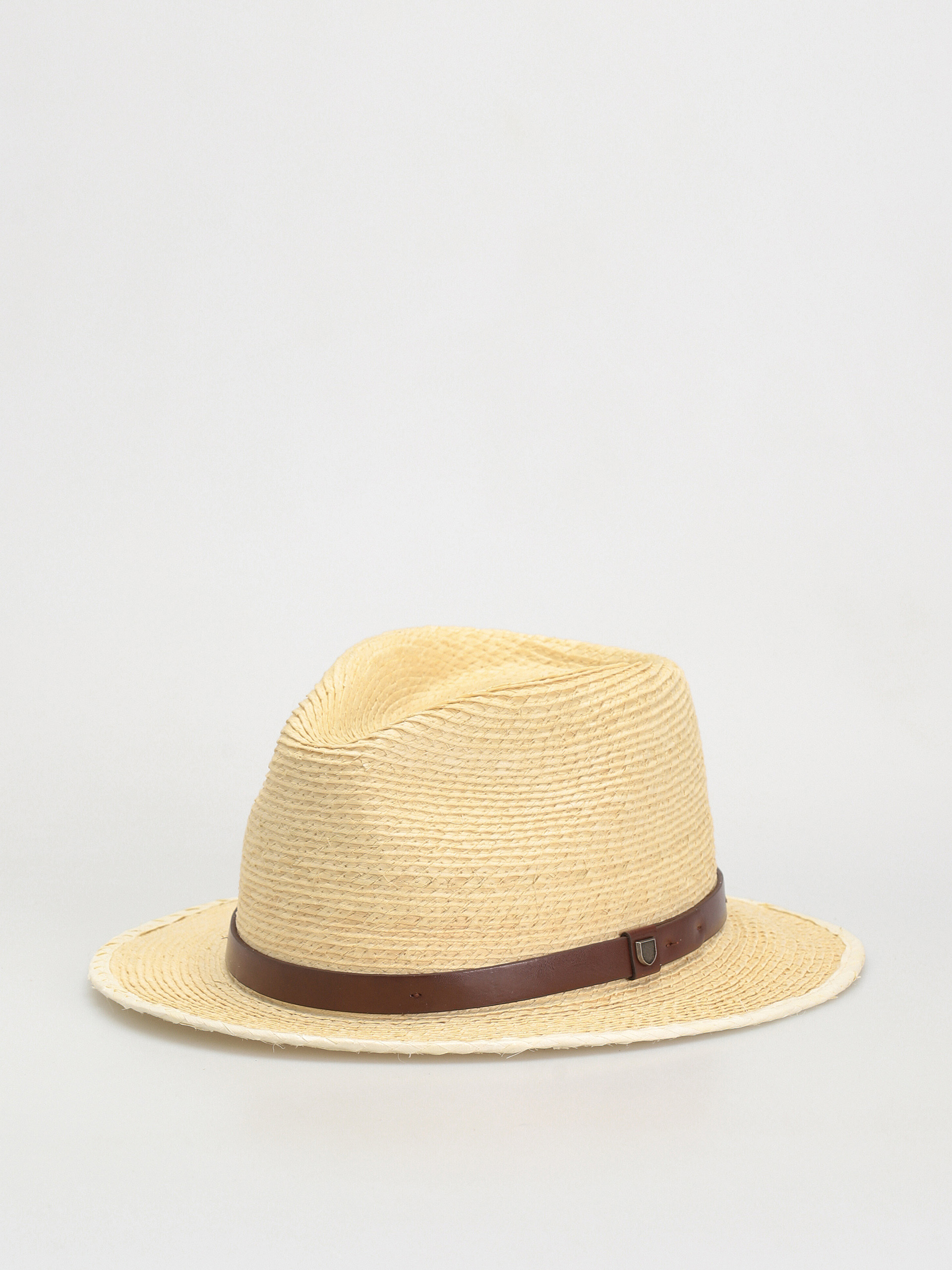 ? Brixton Messer Fedora Hat | Olive Brown | 100% Wool | Size Small (56 cm Men main image 2