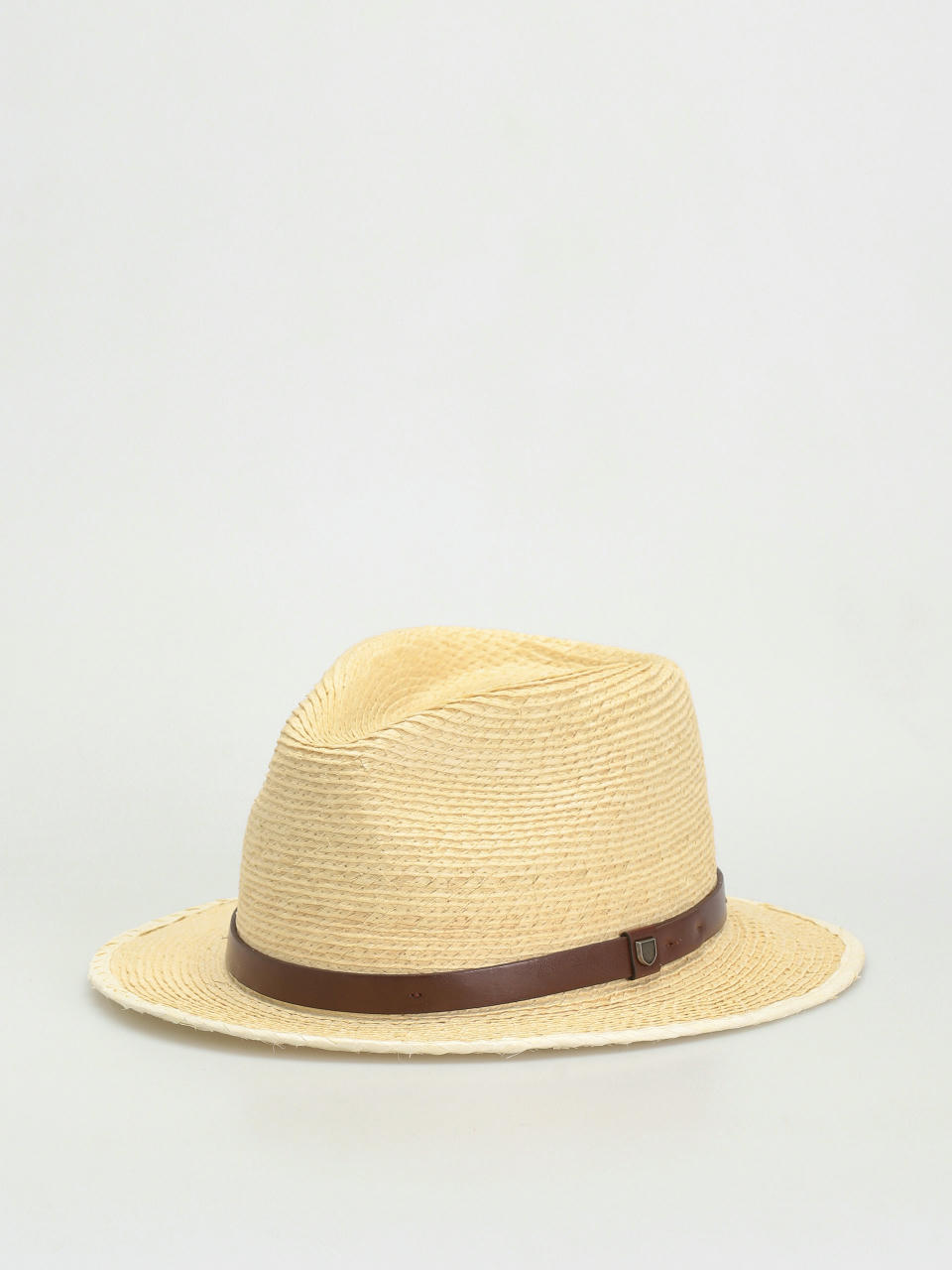 Brixton Messer Straw Fedora Hat (natural/brown)