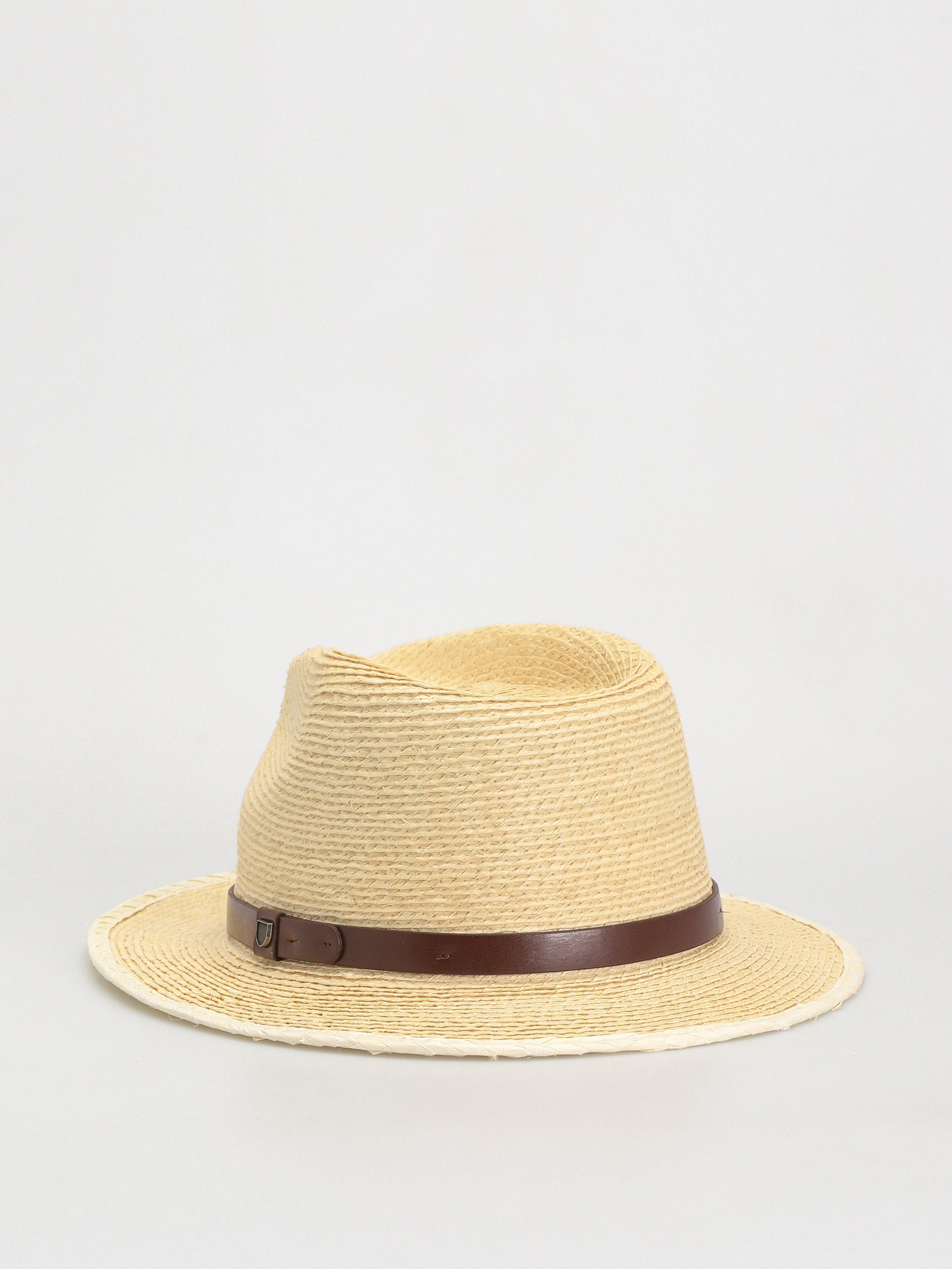 Brixton Messer Straw Fedora Hat (natural/brown)