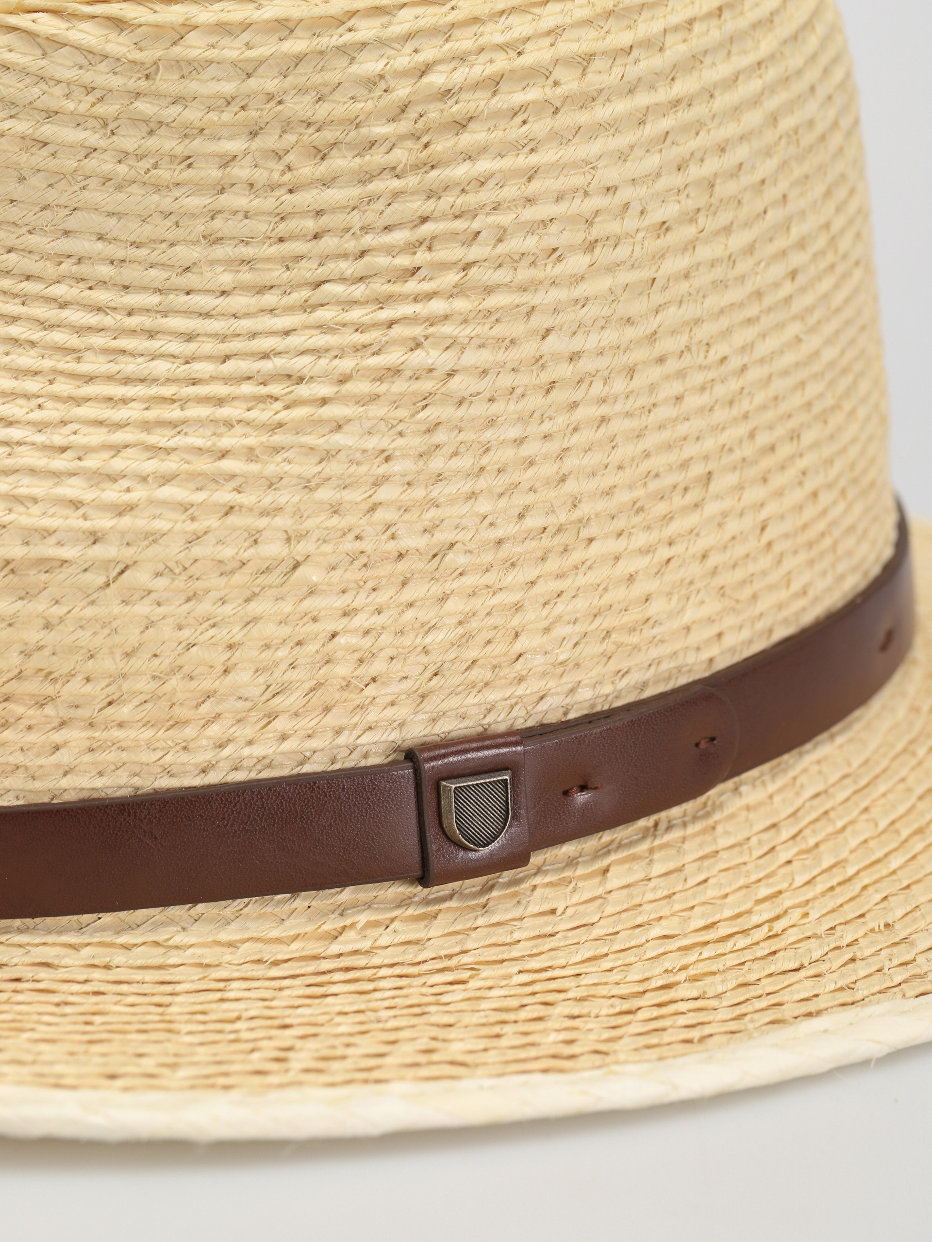 Brixton Messer Straw Fedora Hut (natural/brown)