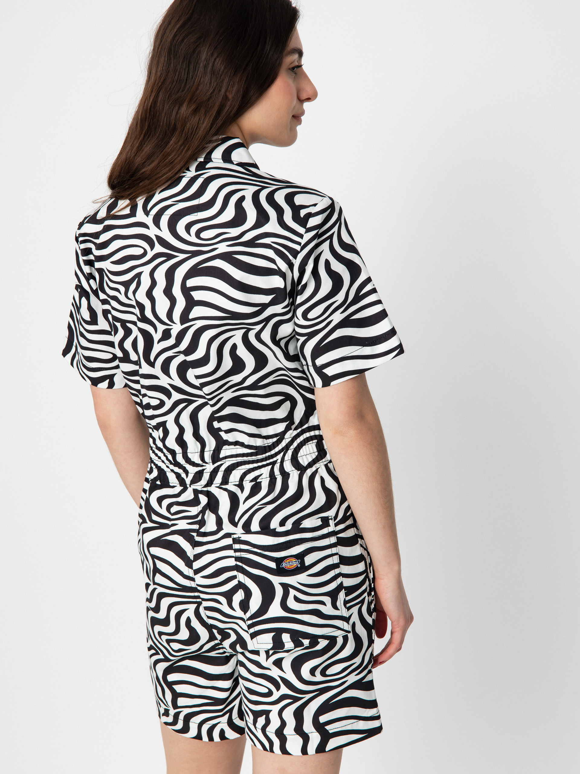 ディッキーズ Dickies 【 Leesburg Shirt W Cloud Zebra Women 】 レディース Dickies Leesburg Shorts Wmn - white, black (cloud zebra)