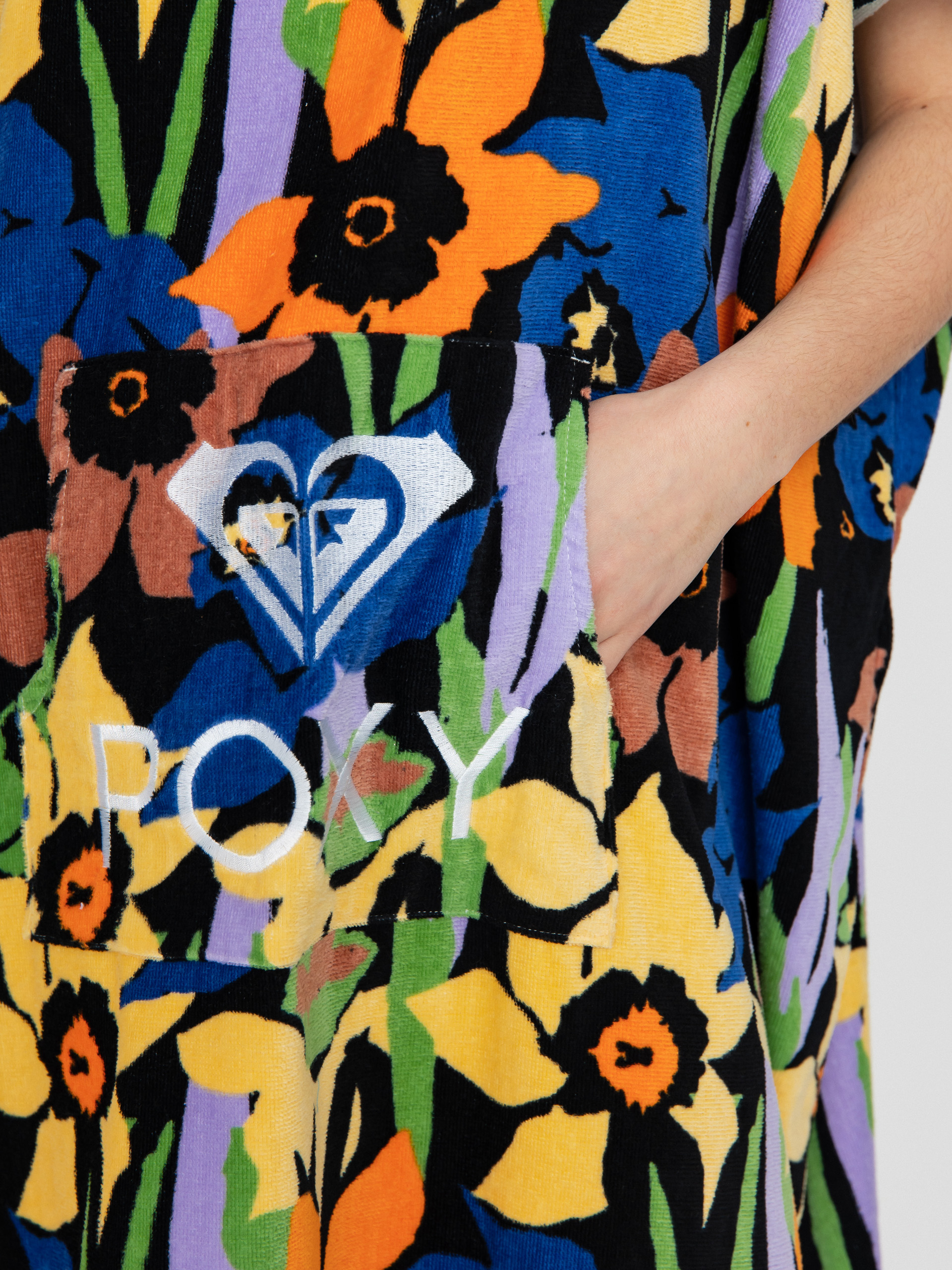 Roxy Stay Magical Badeponcho Wmn (anthracite flower jammin)