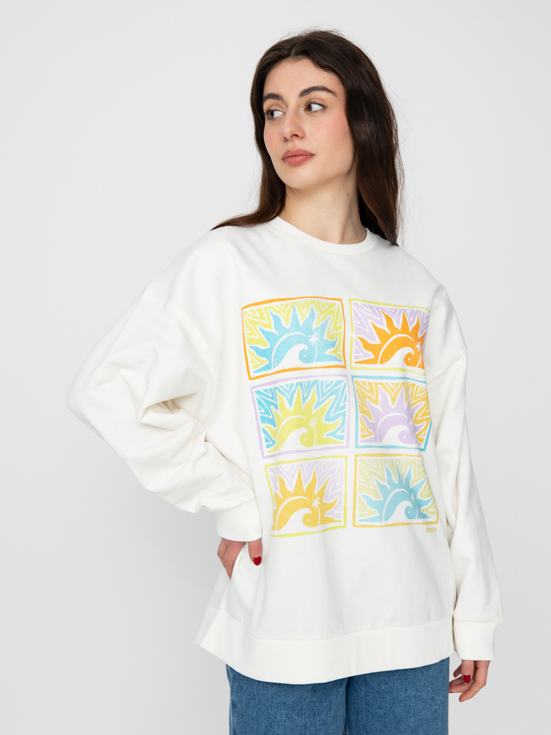 Roxy Morning Hike F Sweatshirt Wmn (snow white)