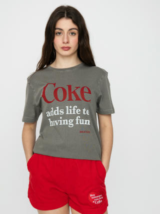 Brixton Coca-Cola Having Fun Vintage T-shirt Wmn (washedblack)